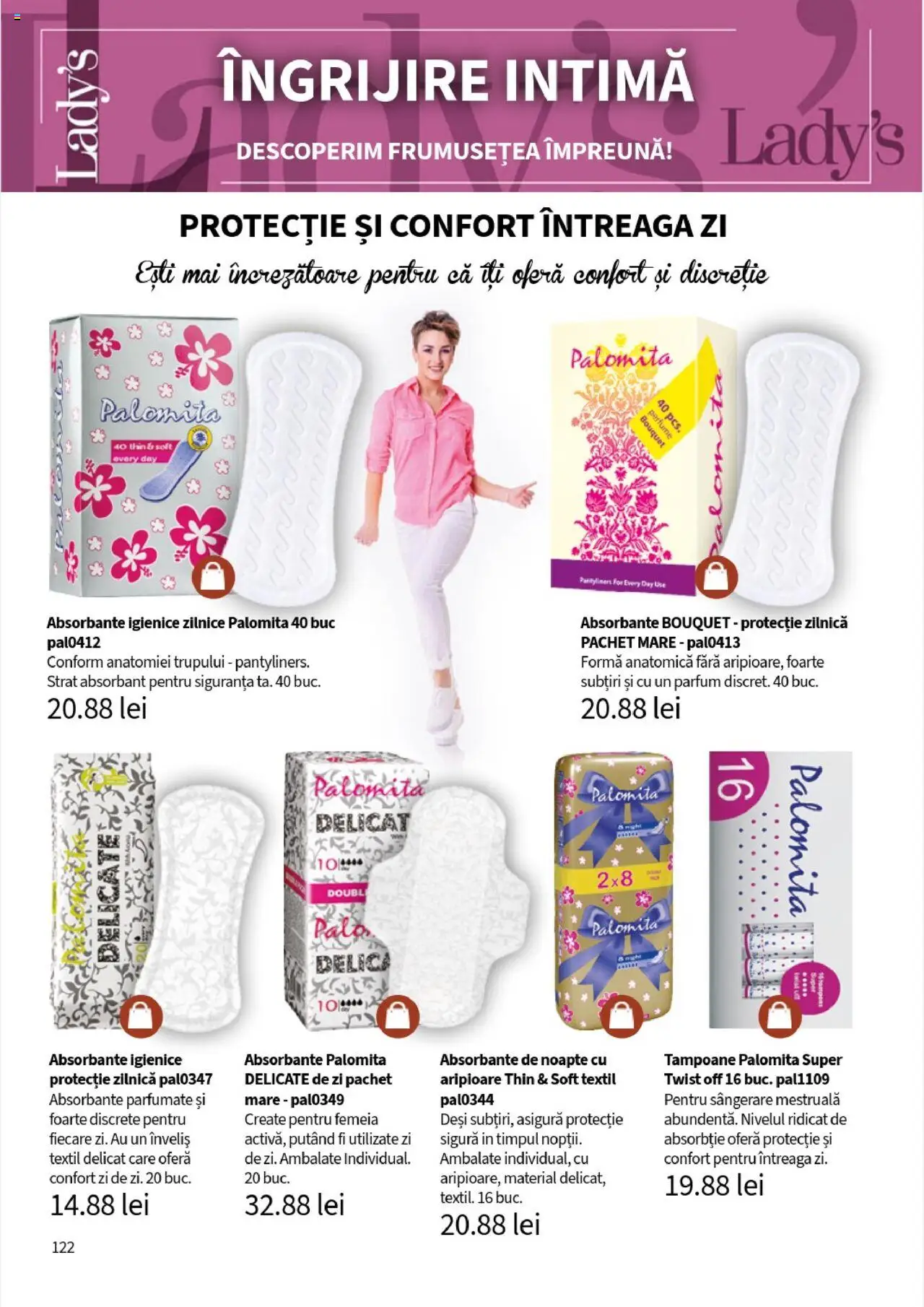 Noul catalog Lady’s – valabil de la 25.09.2025 | Pagină: 124 | Produse: Parfum, Absorbante, Tampoane
