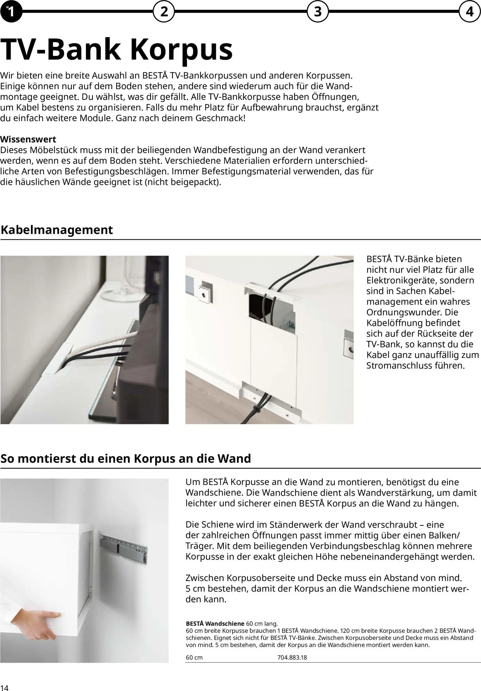 Ikea BESTÅ Kaufhilfe – gültig ab 02.01.2026 | Seite: 14 | Produkte: Kabel, Decke