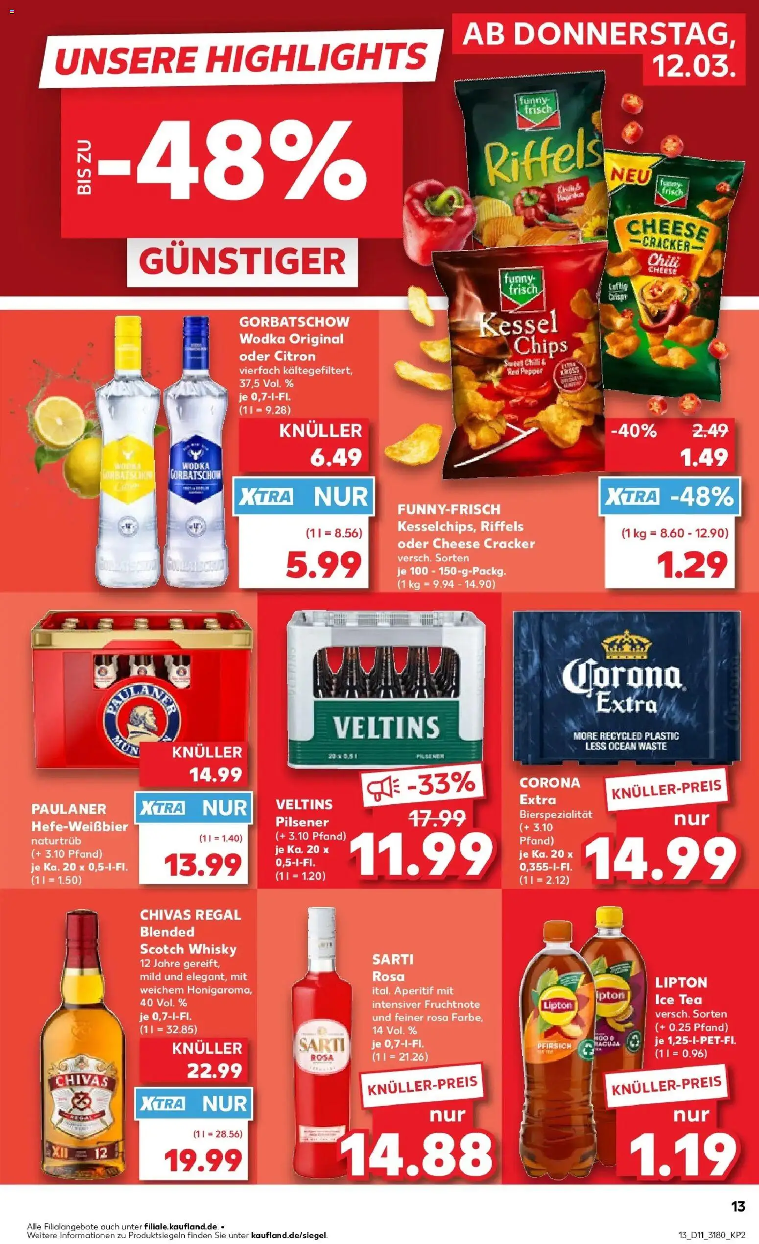 Kaufland Prospekt Dallgow-Döberitz	 – gültig ab 09.03.2026 | Seite: 25 | Produkte: Regal, Chili, Vodka, Veltins