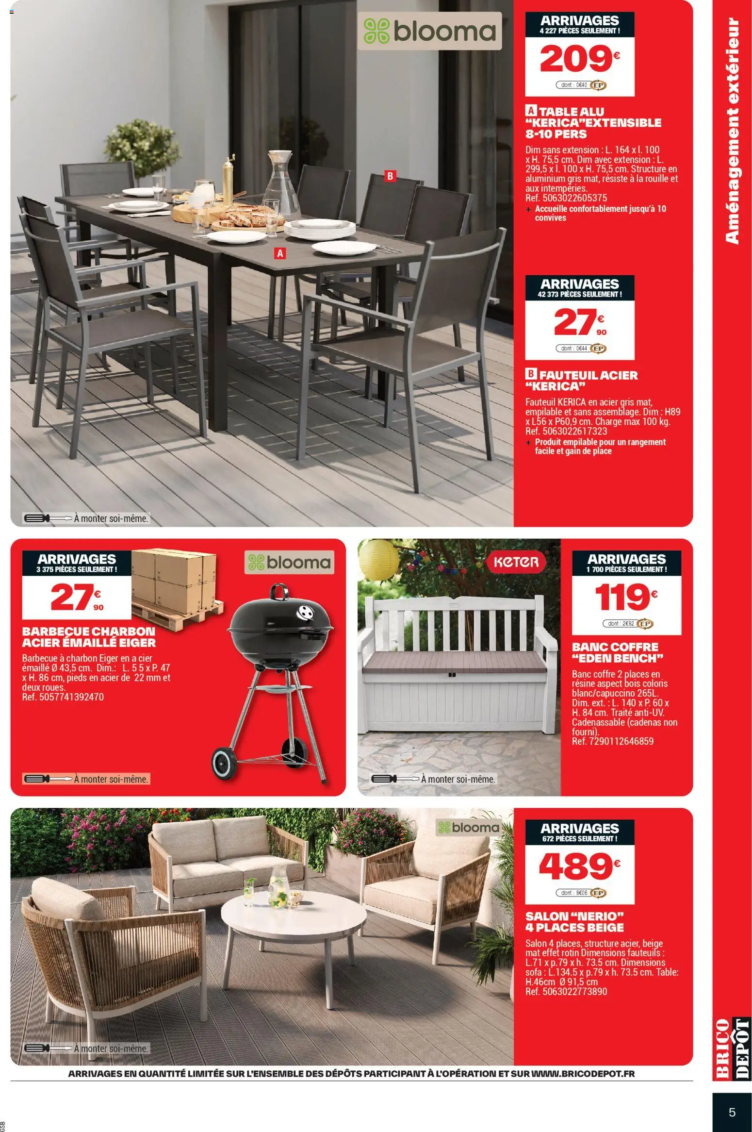 {H1} | Page: 5 | Produits: Barbecue, Barbecue charbon, Sofa, Table