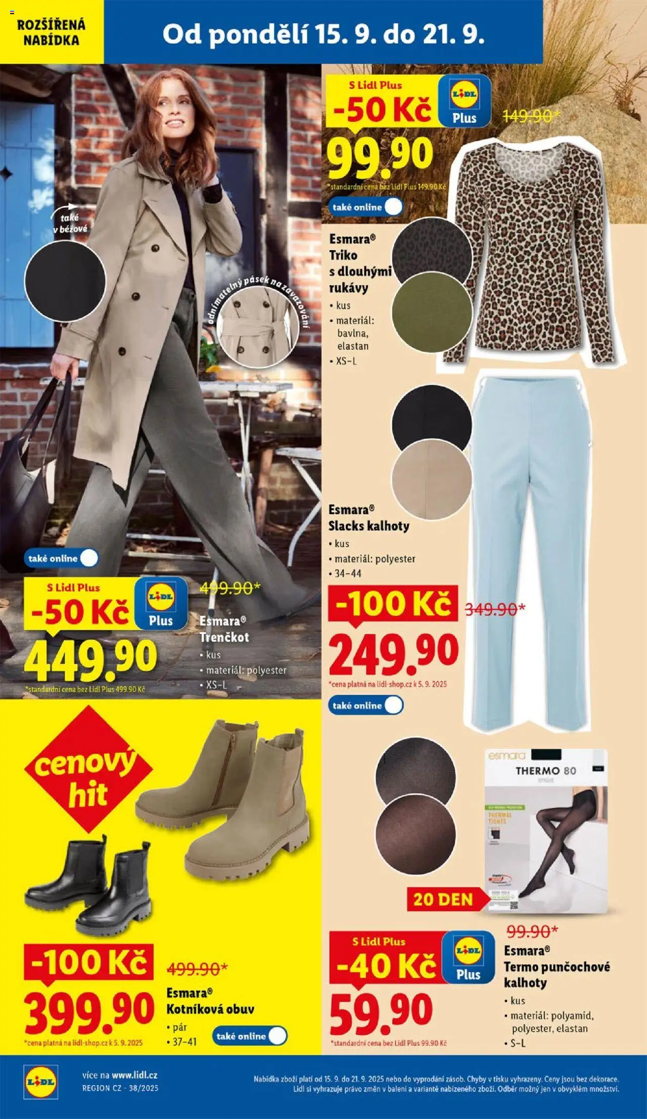Lidl leták od 15.09.2025 | Strana: 38 | Produkty: Kalhoty, Obuv, Pants