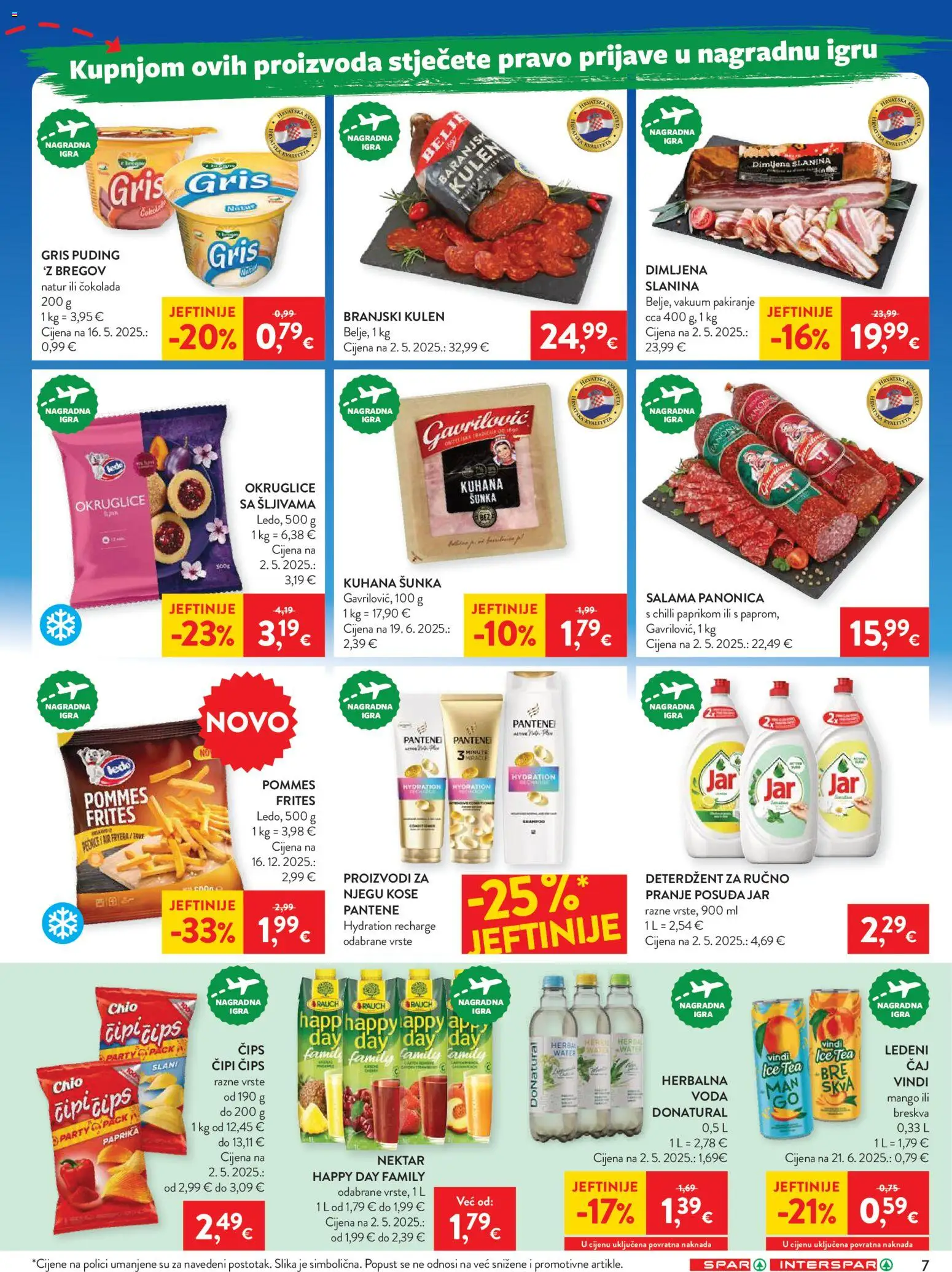 Spar katalog | vrijedi od 14.01.2026 | Stranica: 7 | Proizvodi: Slanina, Jar, Breskva, Igra