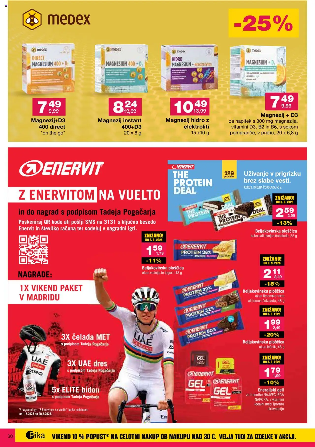 Mercator katalog veselo v šolo │ velja od 30.07.2025 | Stran: 30 | Izdelki: Torta, Beljakovinska ploščica, Cokolada, Čelada