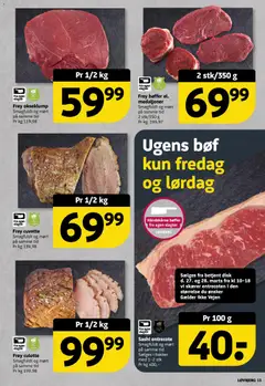 Løvbjerg - Tilbudsavis uge 13 gyldig fra 27.03.2026 | Side: 11 | Produkter: Bøffer, Skærer, Entrecote, Disk