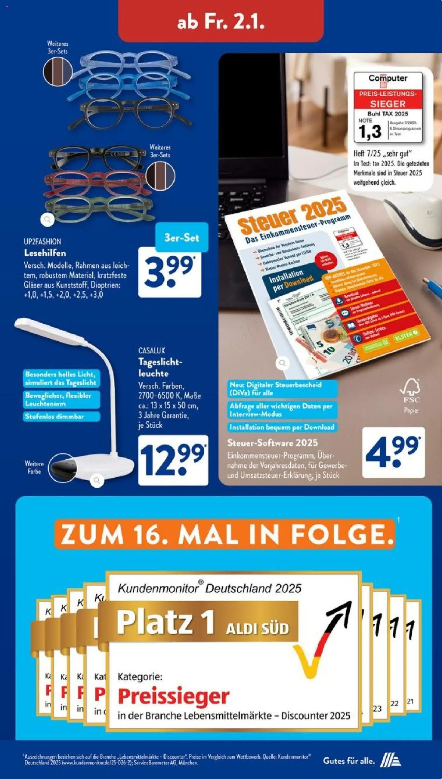 Aldi Süd Prospekt 	 – gültig ab 29.12.2025 | Seite: 25 | Produkte: Up2fashion, Computer