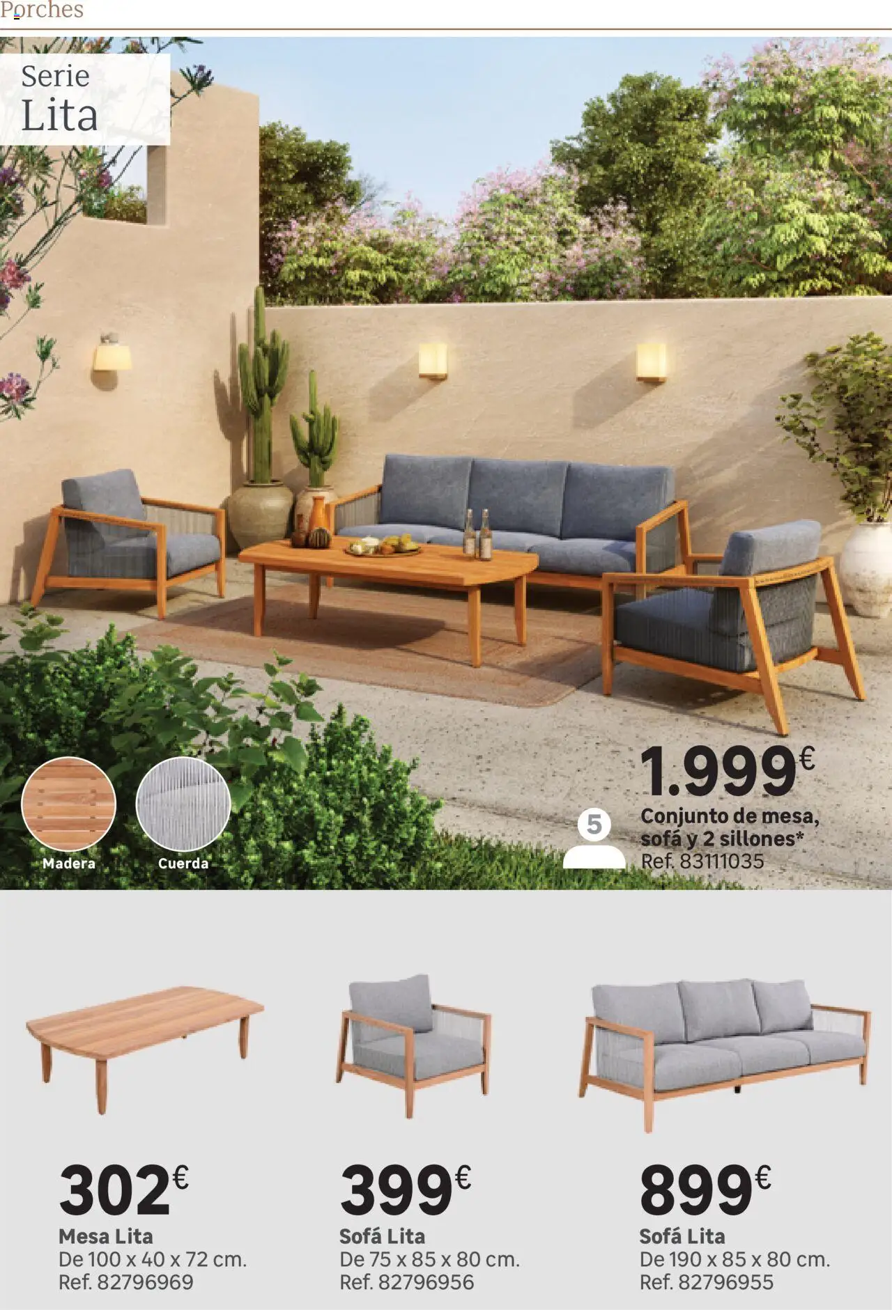 Leroy Merlin catálogo │ válido desde el 25.03.2025 | Página: 128 | Productos: Sofá, Mesa