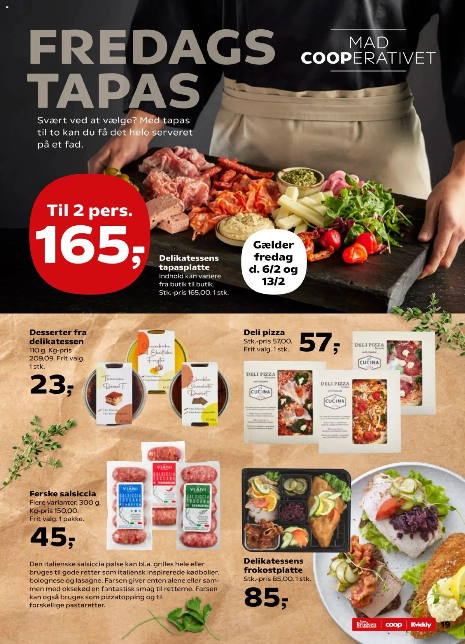 Super Brugsen tilbudsavis – gyldig fra 06.02.2026 | Side: 19 | Produkter: Pizza, Oksekød, Søm