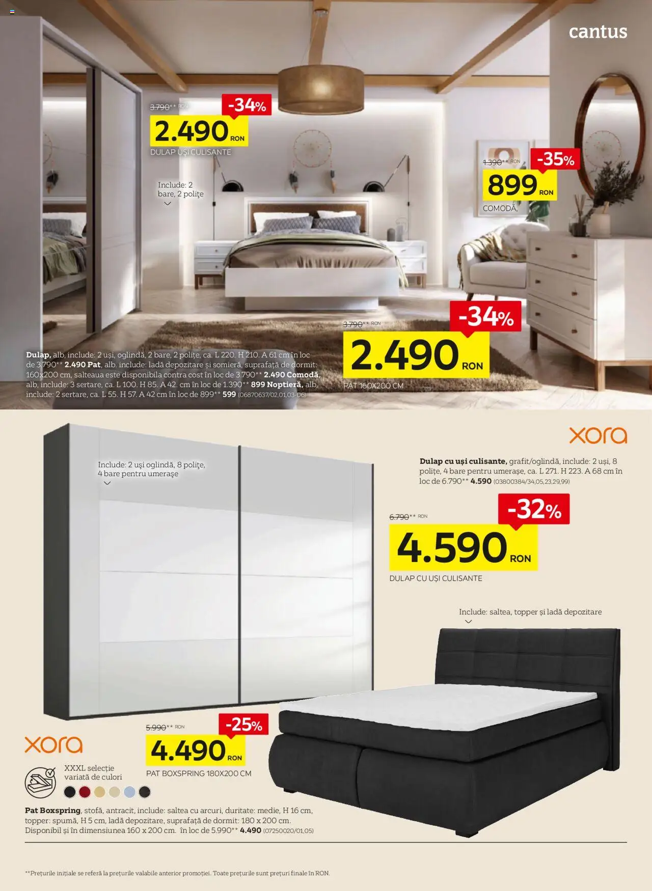 Catalog XXXLutz – valabil de la 01.08.2025 | Pagină: 10 | Produse: Pat, Saltea, Comodă, Topper