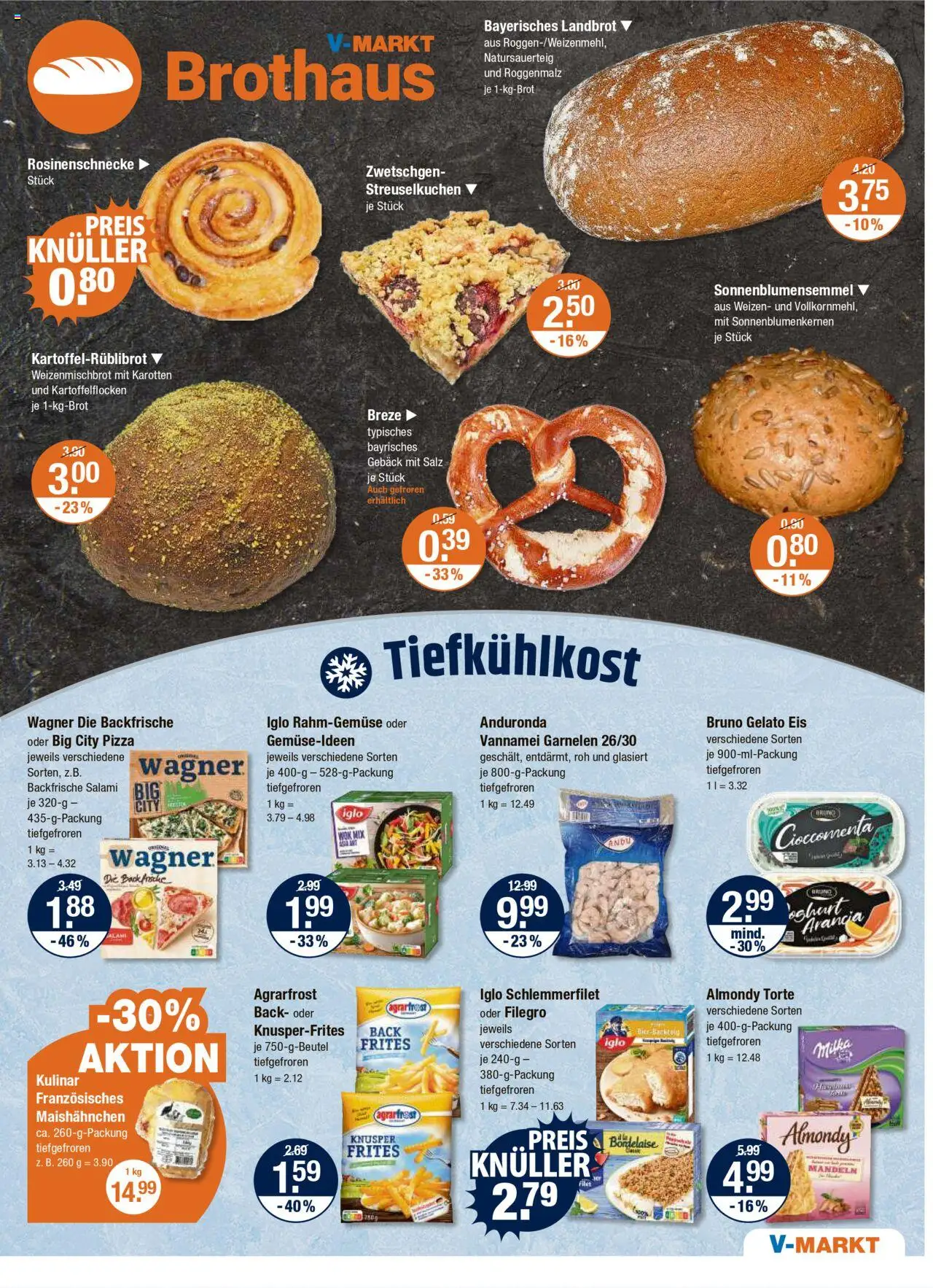 V-Markt - Oberbayern – gültig ab 11.09.2025 | Seite: 5 | Produkte: Zwetschgen, Mandeln, Pizza, Iglo schlemmerfilet