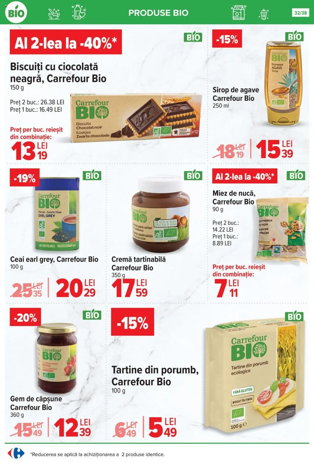 Noul catalog Carrefour – valabil de la 15.10.2025 | Pagină: 32 | Produse: Pară, Sirop de agave, Cremă tartinabilă, Porumb
