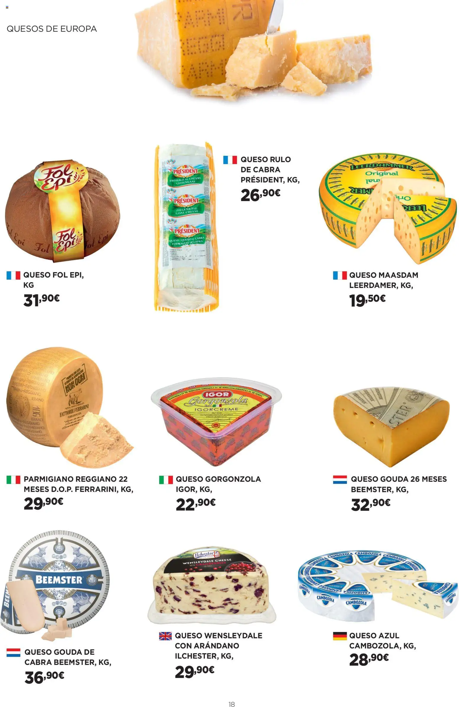 El Corte Inglés ofertas │ válido desde el 29.01.2026 | Página: 18 | Productos: Queso, Queso Gouda