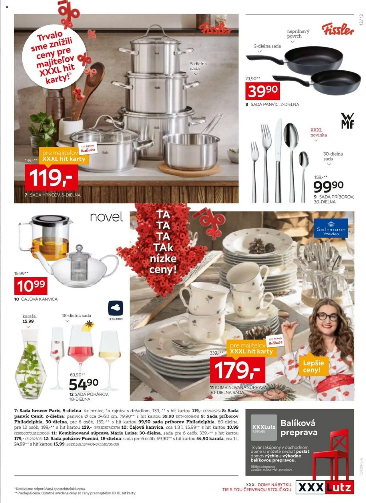 Nové XXXLutz akcie – leták je platný od 08.09.2025 | Strana: 13 | Produkty: Kanvica, Sada hrncov, Panvica