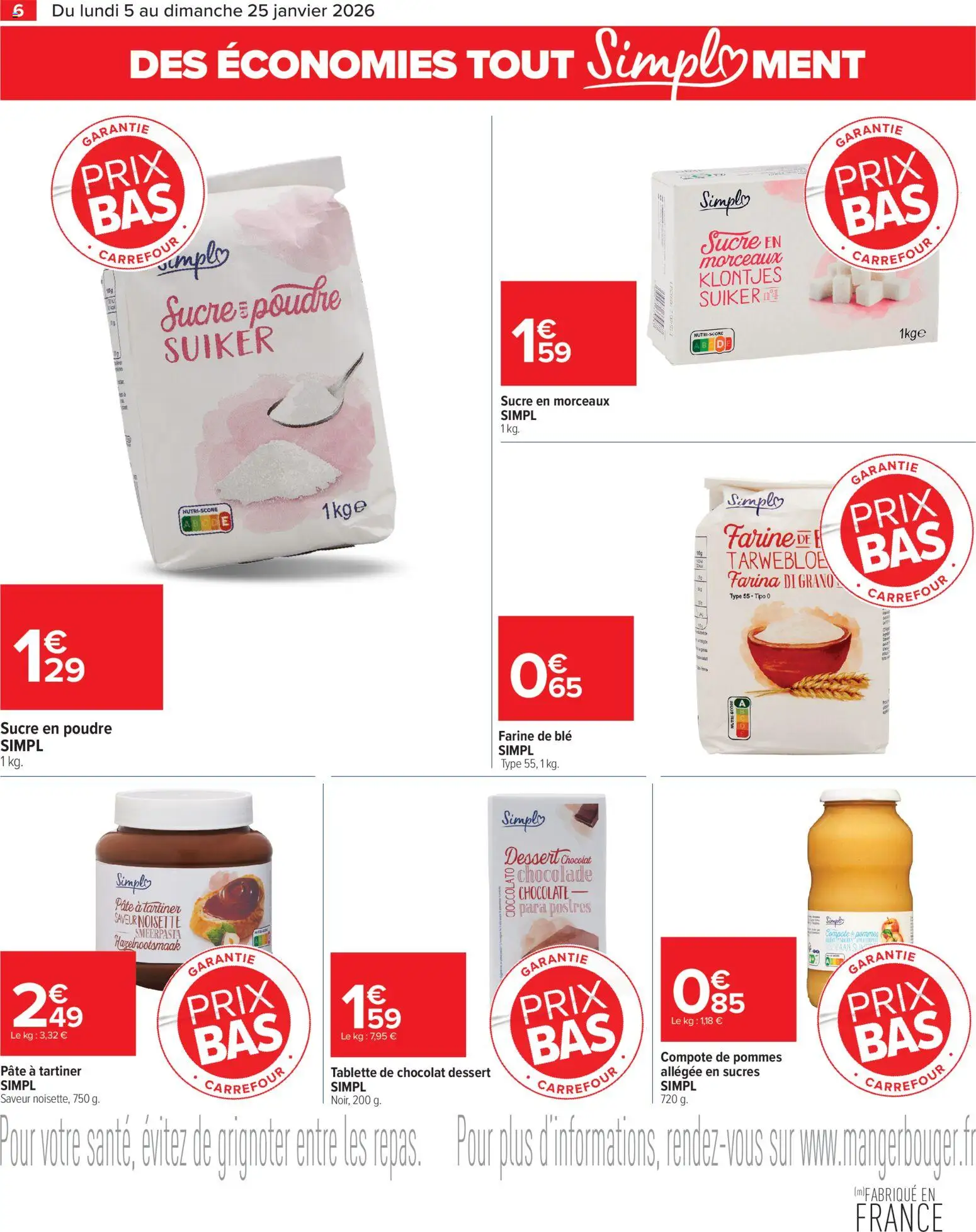 {H1} | Page: 6 | Produits: Tablette, Noisette, Poudre, Chocolat dessert