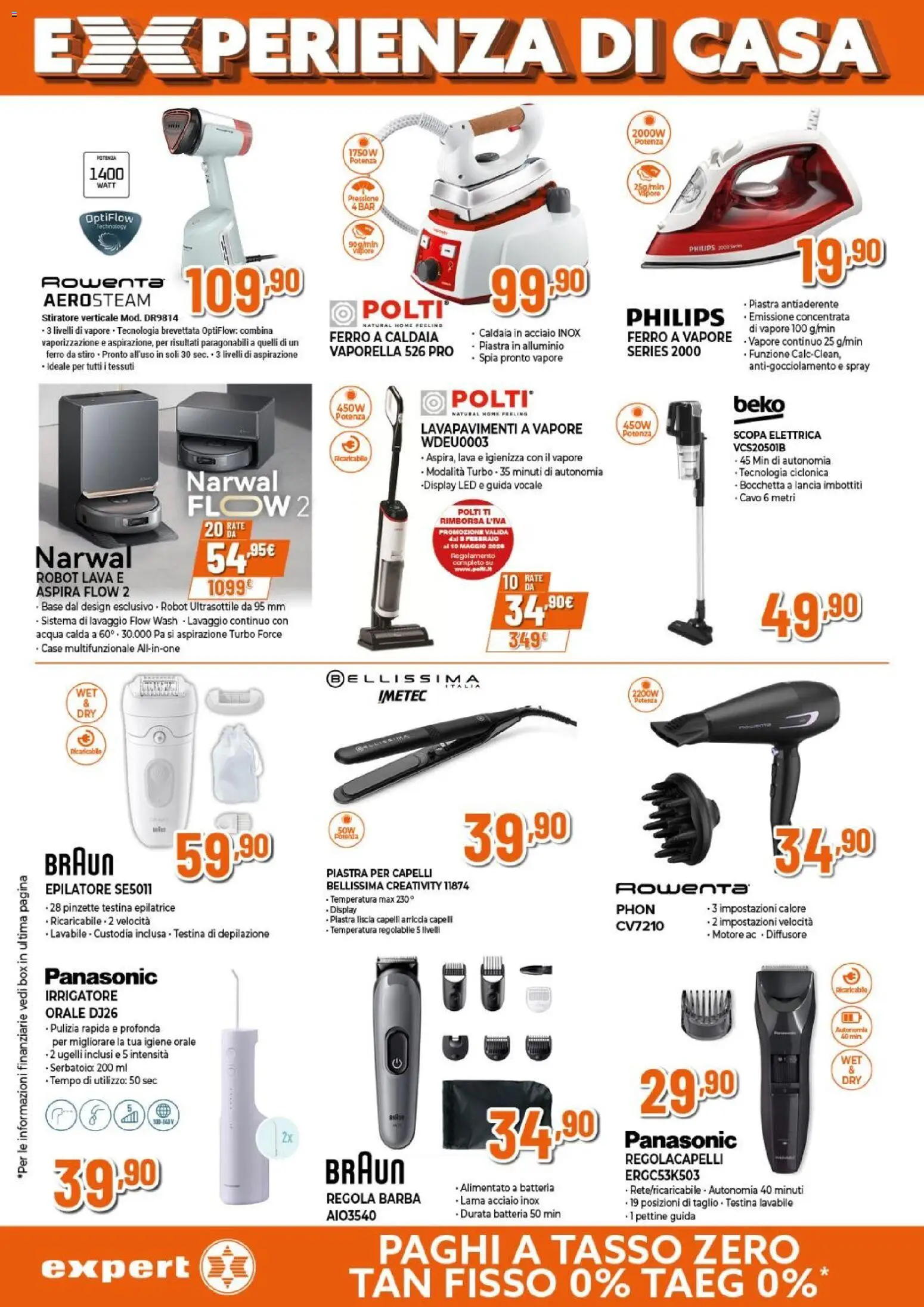 Volantino Expert del 09.04.2026 | Pagina: 17 | Prodotti: Pettine, Acqua, Ferro da stiro, Batteria