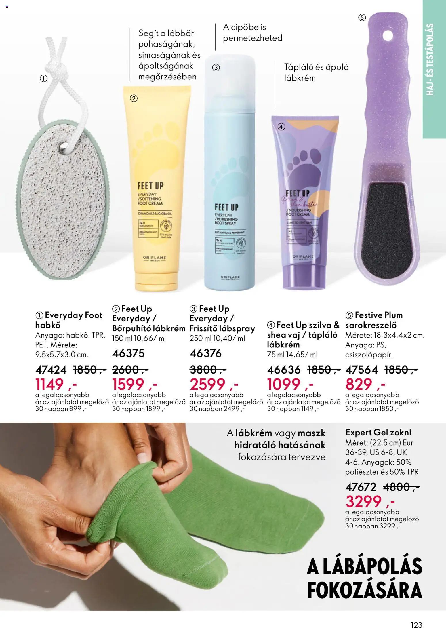 Oriflame akciós ujság - amely érvényes a következő dátumtól: 22.10.2025 | Oldal: 123 | Termékek: Szilva, Vaj, Maszk, Zokni
