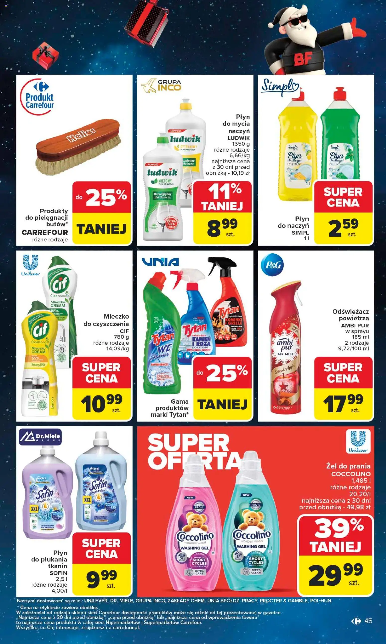 Carrefour Black Friday od 24.11.2025 | Strona: 45 | Produkty: Odświeżacz, Cleaner, Coccolino