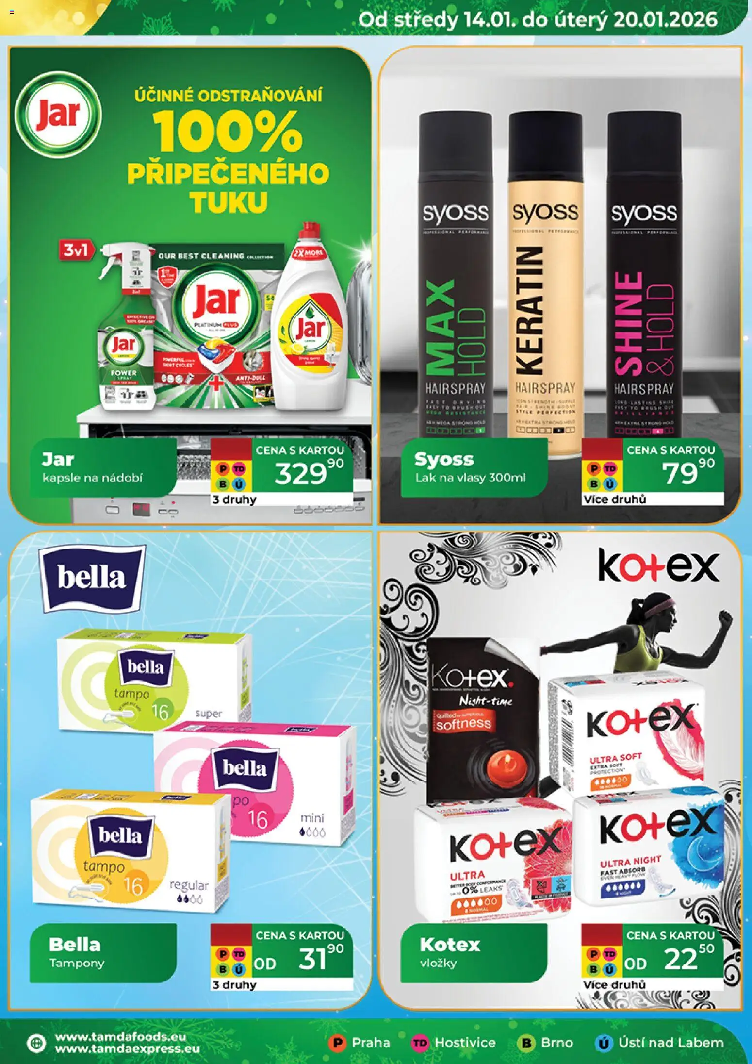 Tamda Foods leták od 14.01.2026 | Strana: 17 | Produkty: Syoss, Nádobí, Vložky, Lak na vlasy