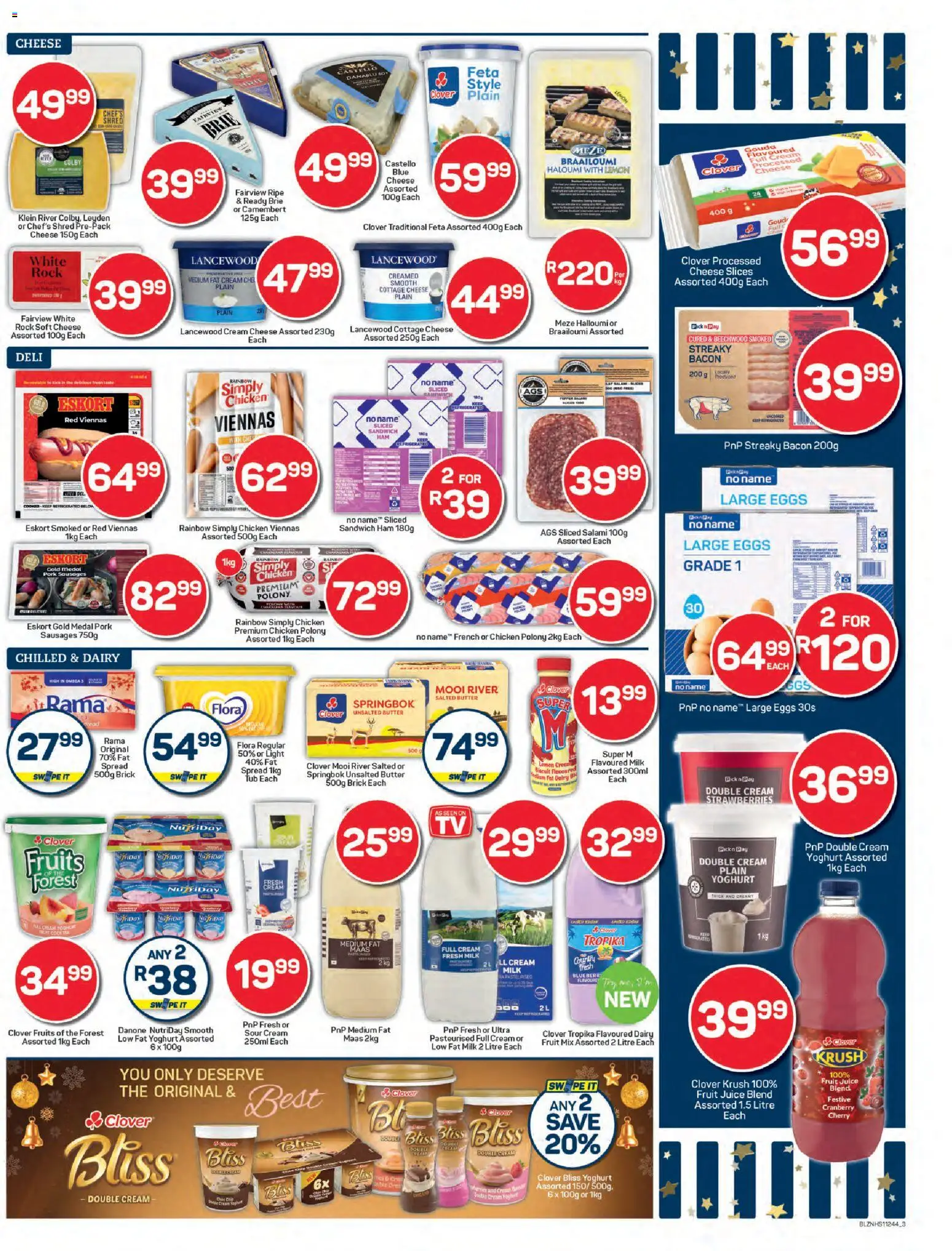 New Pick n Pay catalogue – valid from 15.12.2025 | Page: 3 | Products: Yoghurt, Cheese, Light, Cottage cheese