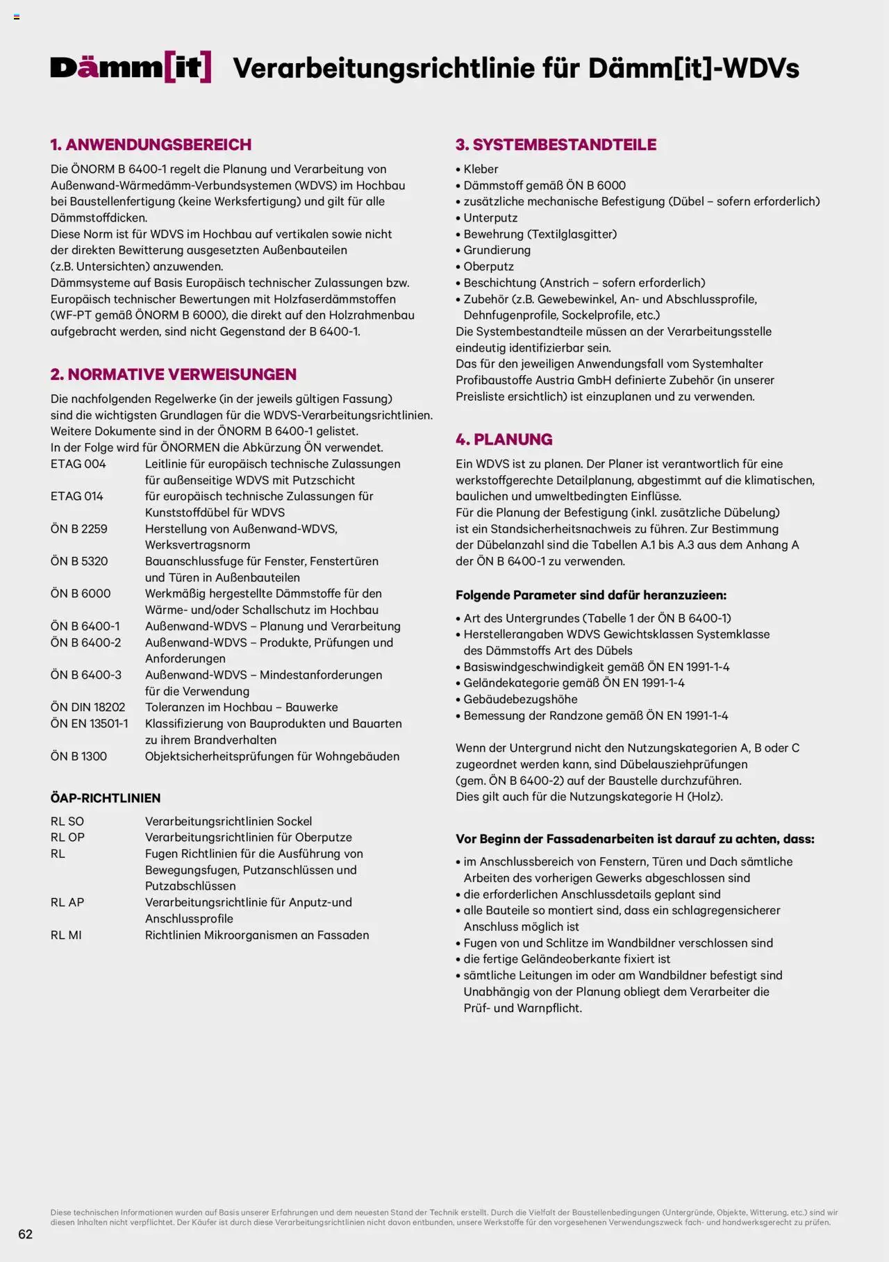 Lagerhaus Dämm[it] Katalog 2025 gültig ab 08.01.2025 | Seite: 62