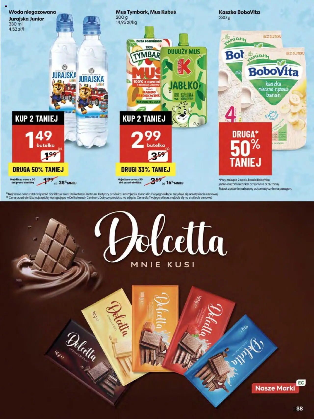 Delikatesy Centrum Gazetka - Sklepy Własne od 14.08.2025 | Strona: 38 | Produkty: Mango, Czekolada mleczna, Czekolada, Banan