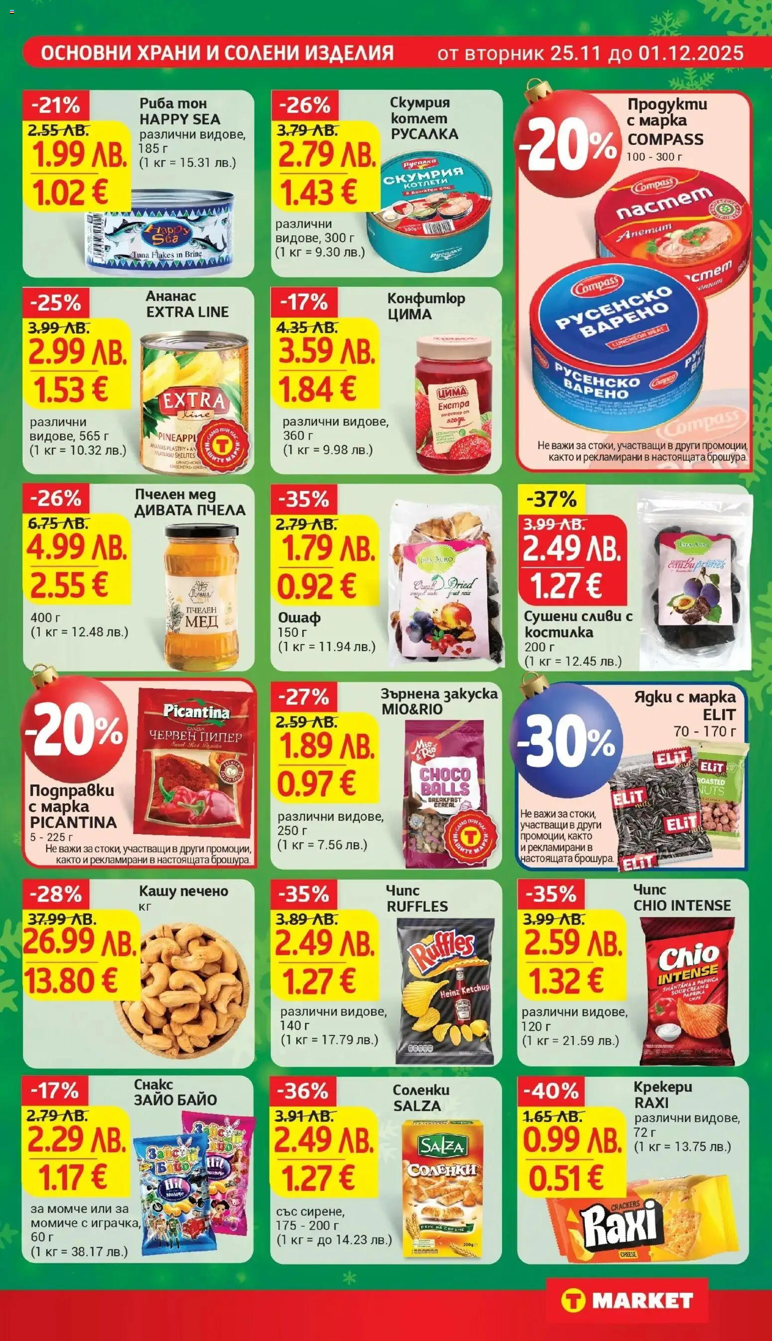 {H1} | Страница: 17 | Продукти: Чипс, Пипер, Скумрия, Кашу