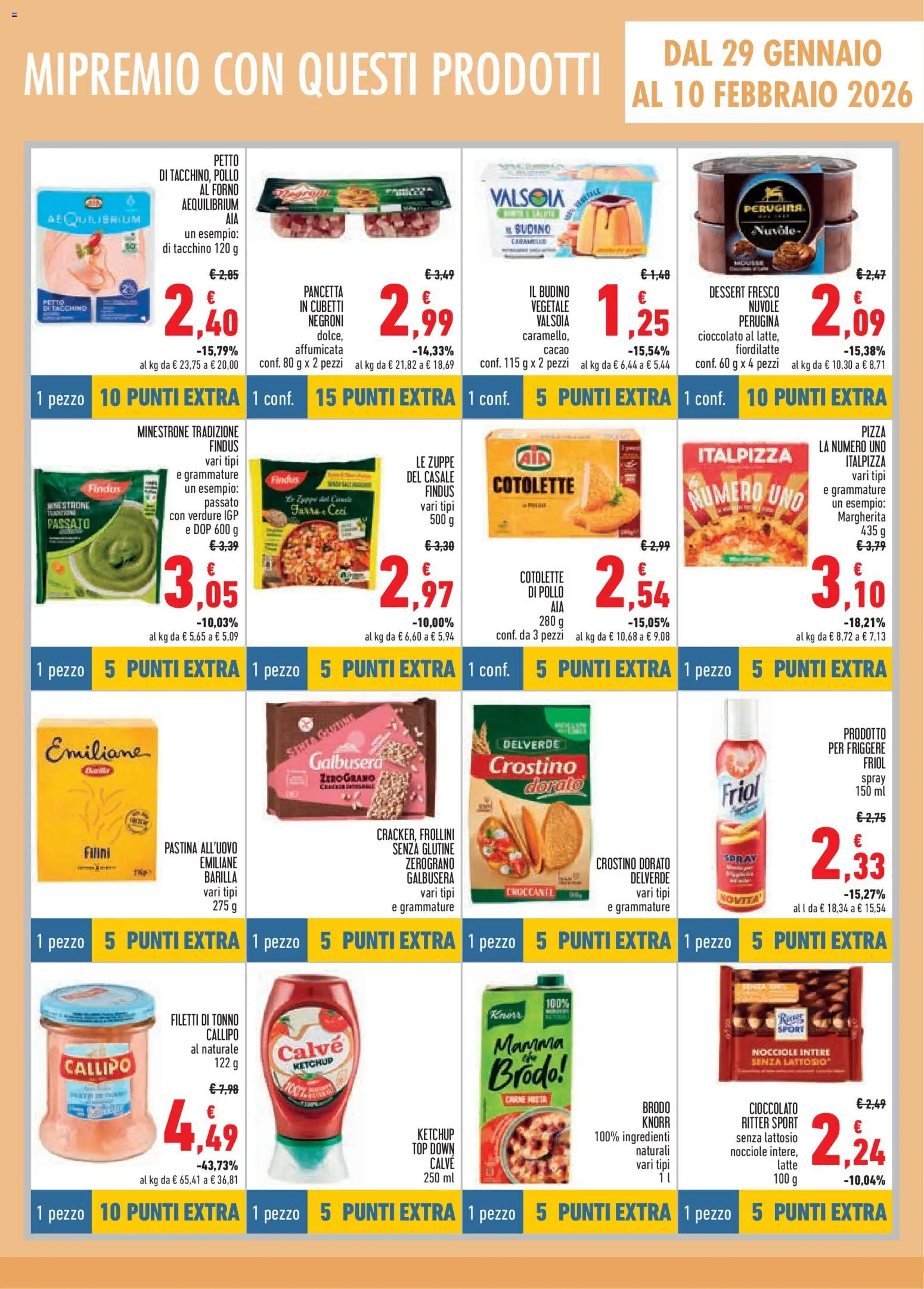 Volantino Conad del 29.01.2026 | Pagina: 5 | Prodotti: Pollo, Verdure, Crackers, Frollini