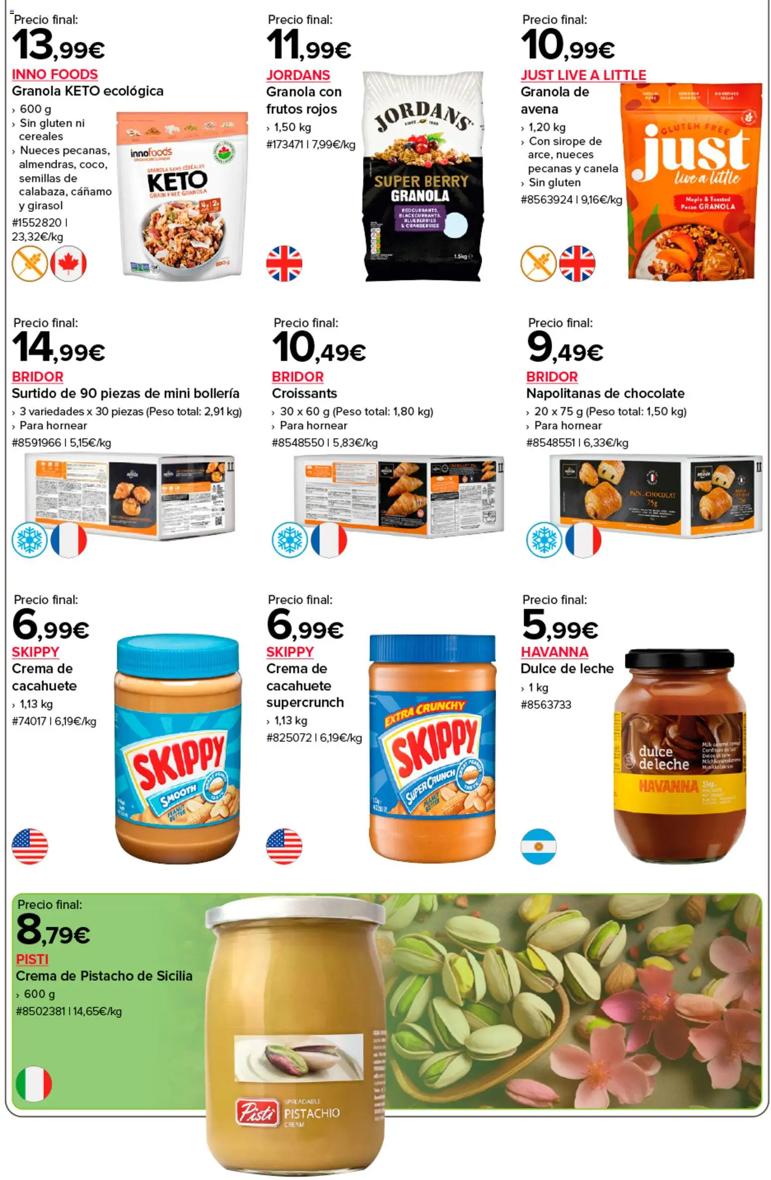 Costco catálogo │ válido desde el 15.01.2026 | Página: 8 | Productos: Chocolate, Cereales, Crema, Peso