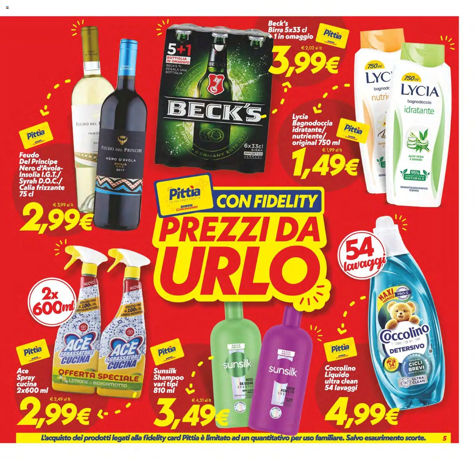 Volantino SuperConveniente del 17.04.2026 | Pagina: 5 | Prodotti: Shampoo, Sgrassatore, Limone, Aloe vera