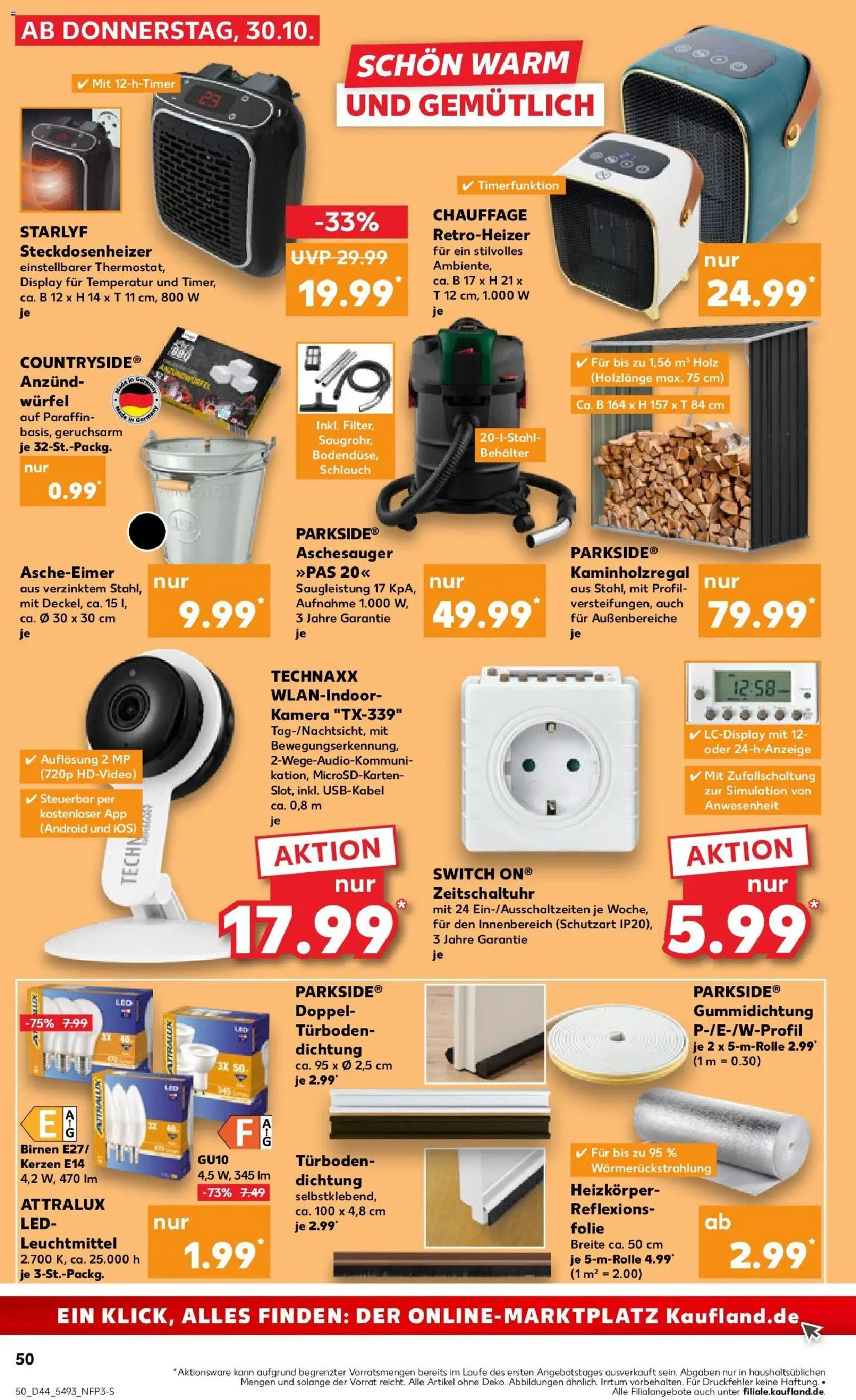 Kaufland prospekt Ingolstadt	 – gültig ab 30.10.2025 | Seite: 50 | Produkte: Kamera, Heizkörper