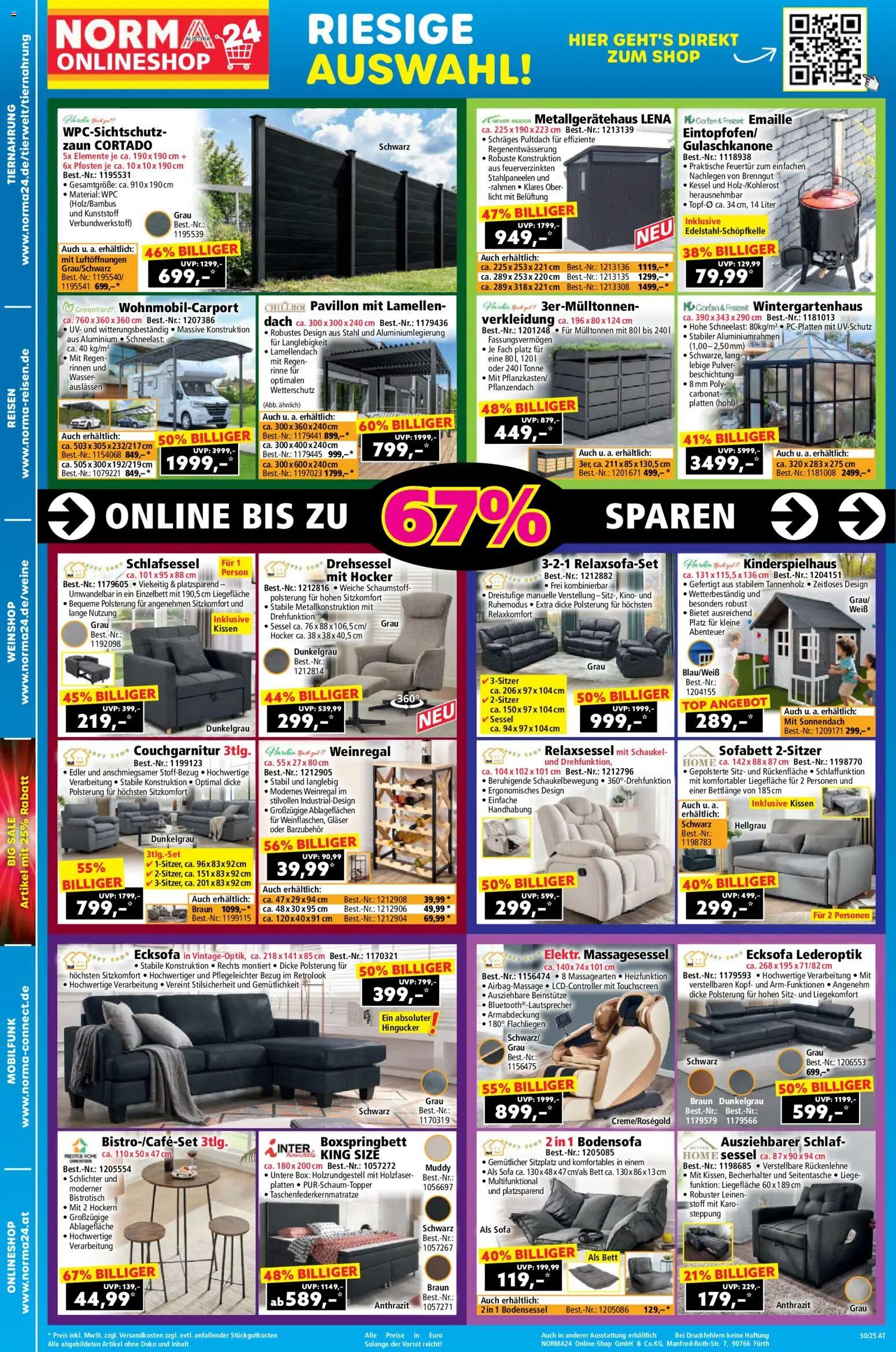 Norma Flugblatt gültig ab 08.12.2025 | Seite: 20 | Produkte: Wasser, Sofa, Sessel, Box