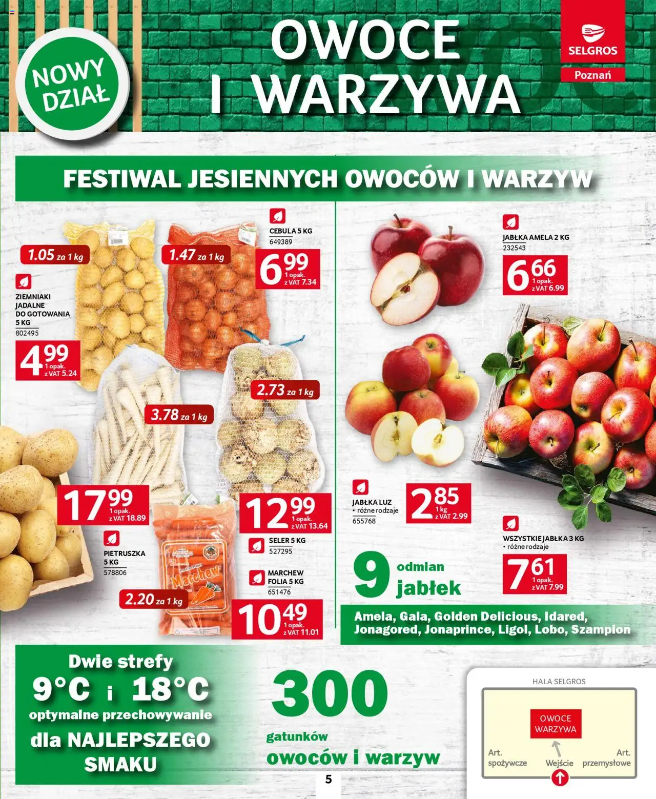Selgros cash&carry - Selgros 2.0 smakuje lepiej! od 23.10.2025 | Strona: 5 | Produkty: Jabłka, Ziemniaki, Warzywa, Owoce