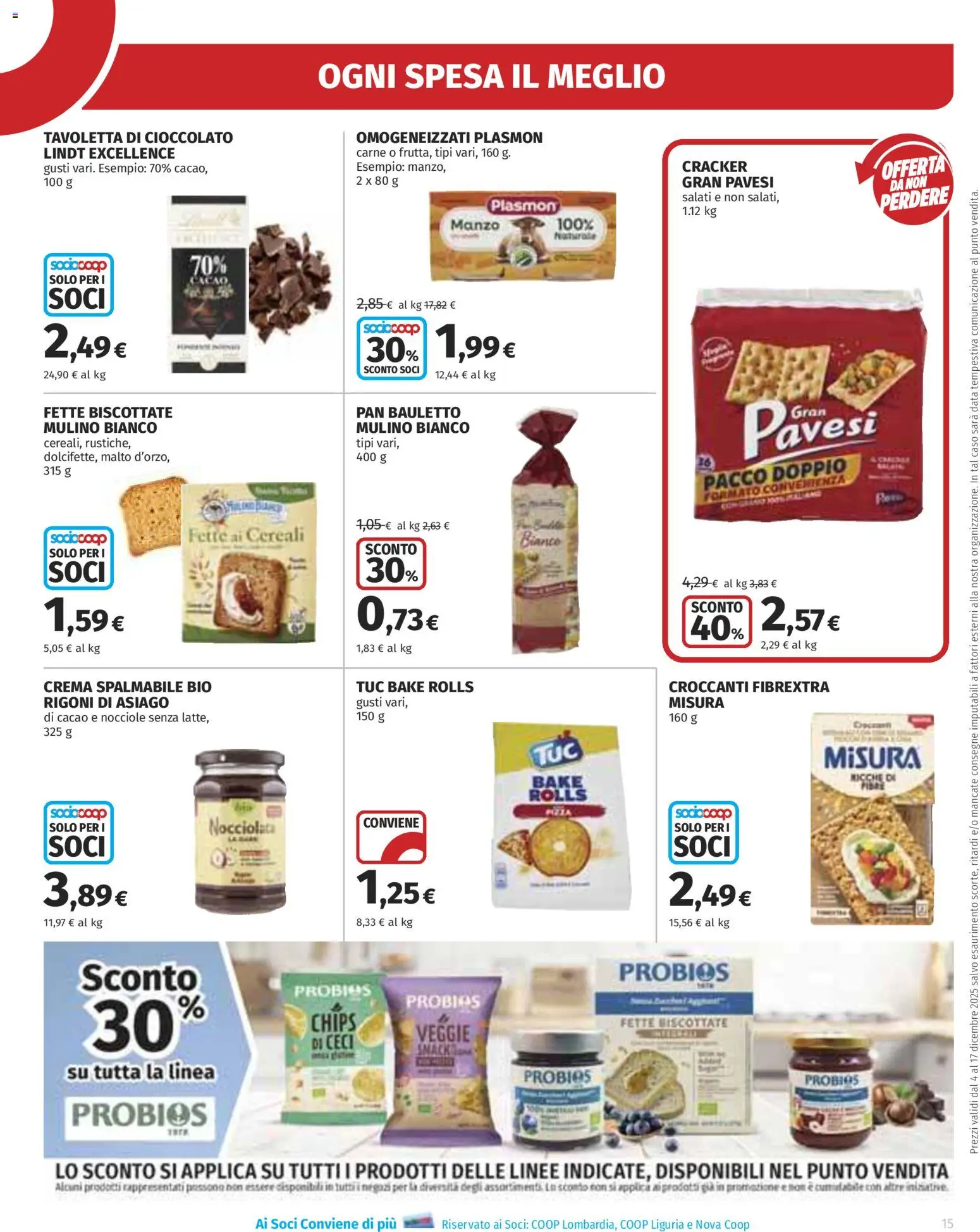 Volantino Ipercoop del 04.12.2025 | Pagina: 15 | Prodotti: Cioccolato, Manzo, Nocciole, Cacao