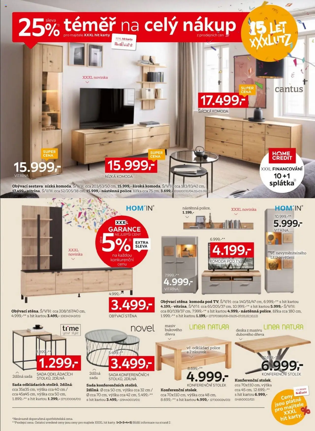 XXXLutz leták - Sleva 25 % na téměř celý nákup od 08.09.2025 | Strana: 8 | Produkty: Vitrína, Obývací stěna, Police, Karty