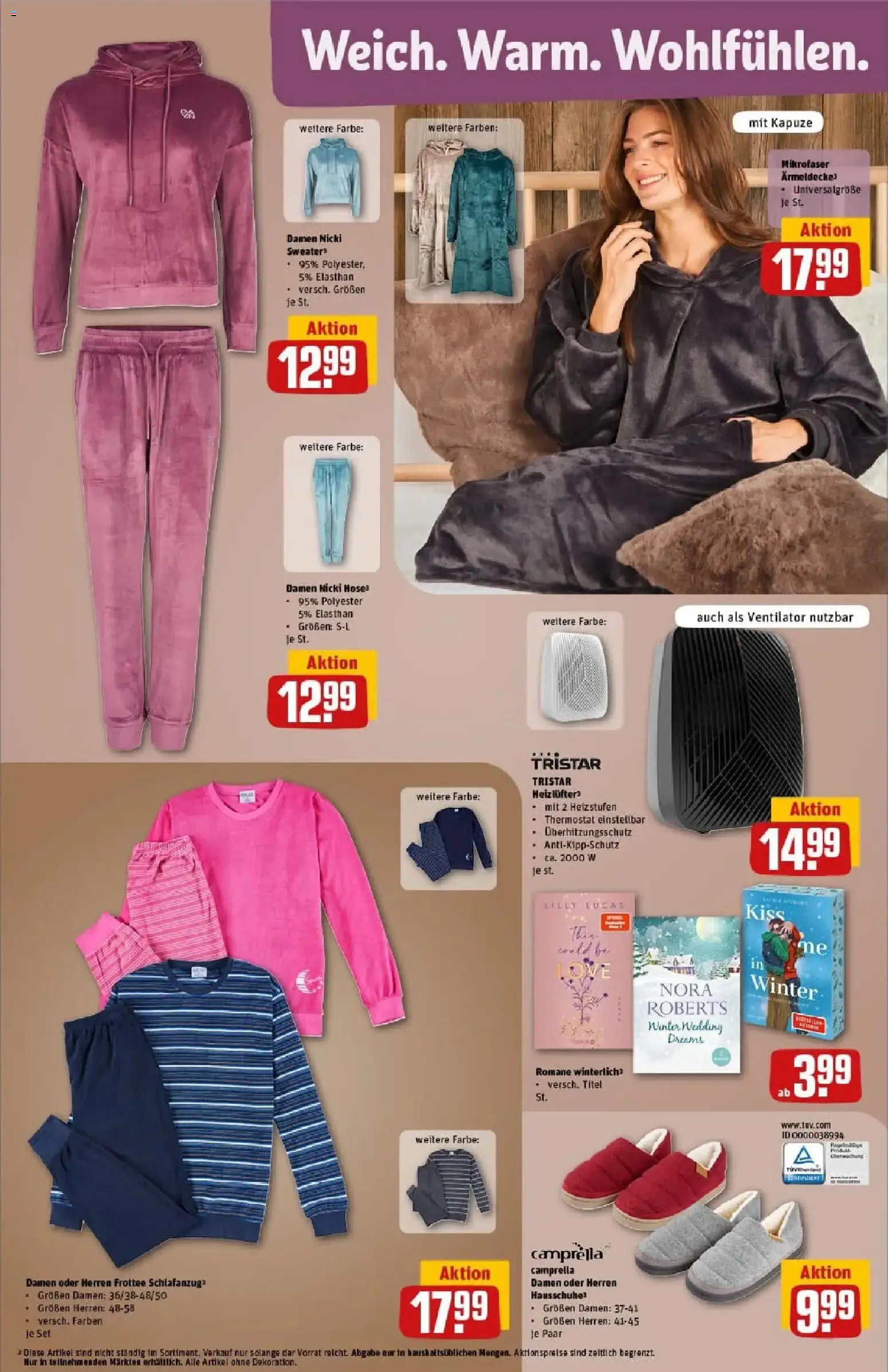 Rewe prospekt Lübeck	 – gültig ab 10.11.2025 | Seite: 33 | Produkte: Ventilator, Hausschuhe