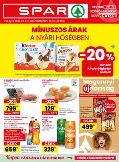 Spar Akciós újság - amely érvényes a következő dátumtól: 07.08.2025