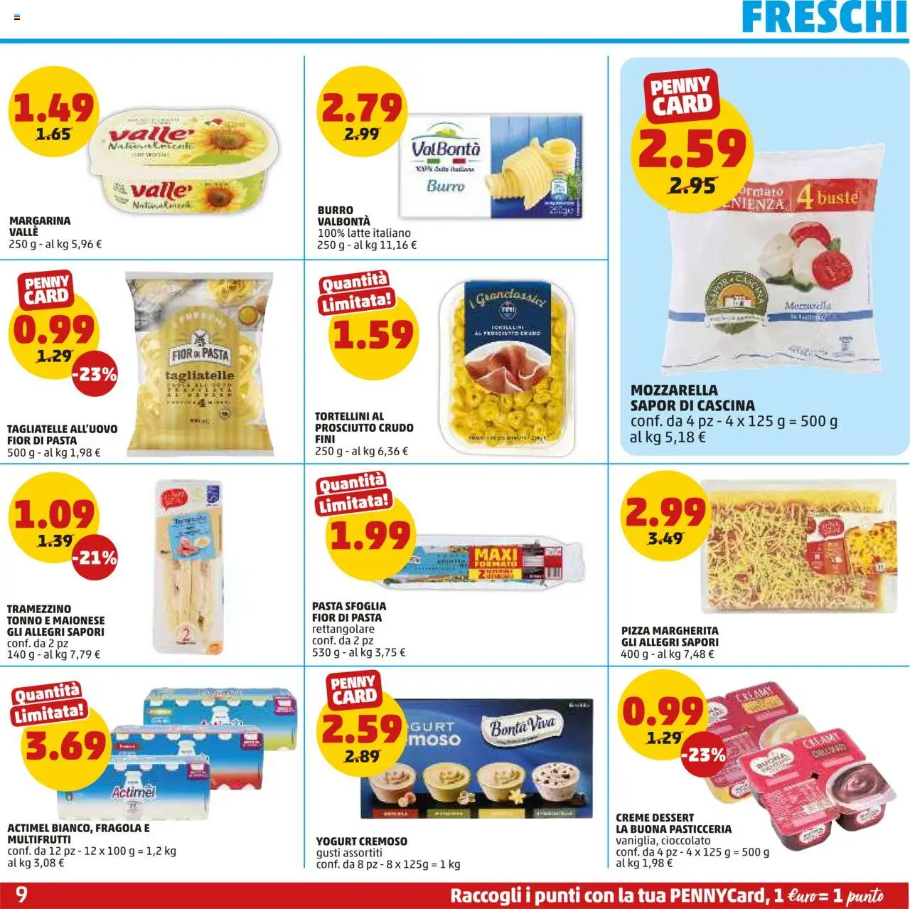 Volantino PENNY del 05.06.2025 | Pagina: 9 | Prodotti: Prosciutto Crudo, Pasta sfoglia, Maionese, Tramezzino