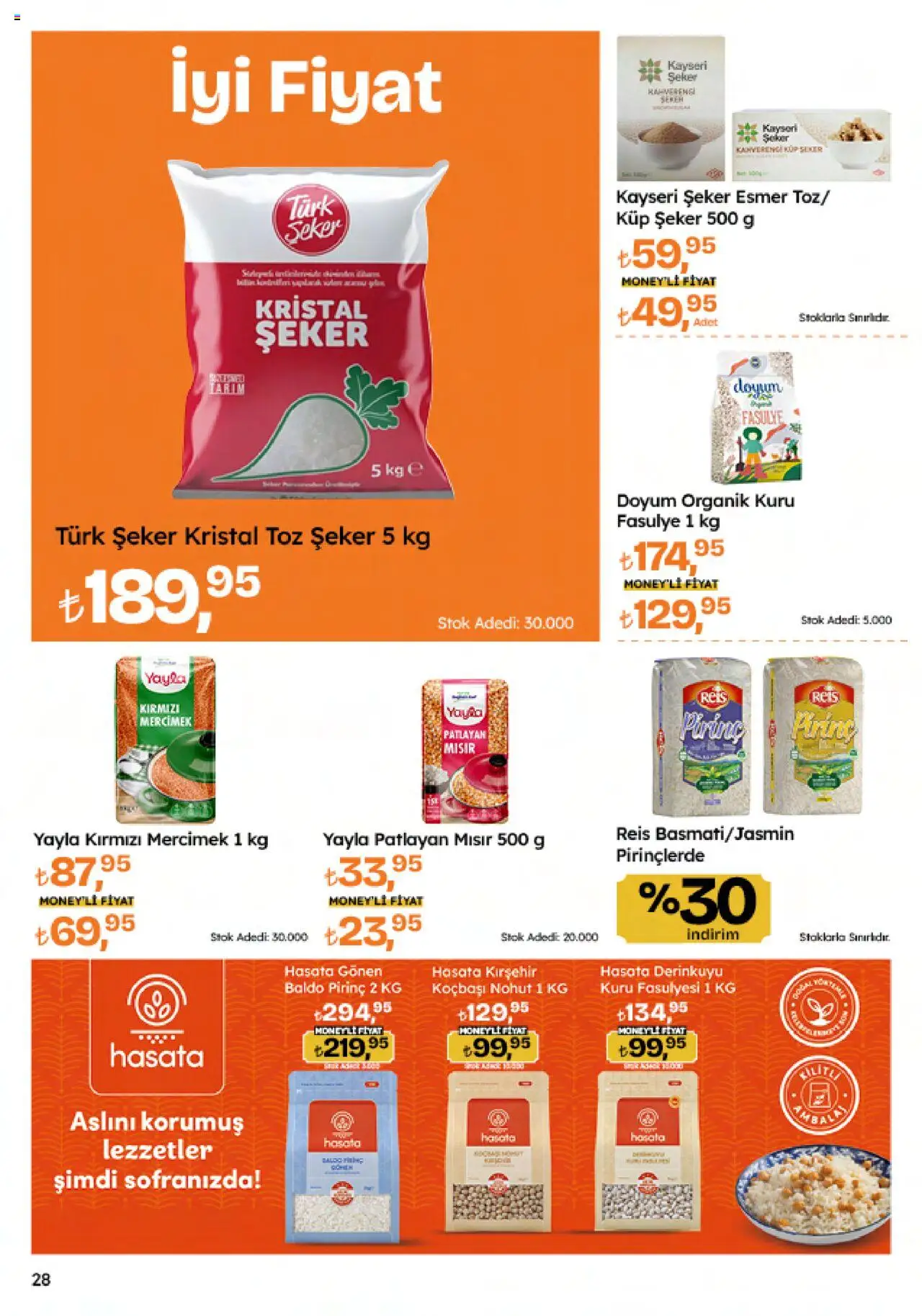 Migros Katalog - Migroskop - 09.10.2025 tarihinden itibaren geçerlidir | Sayfa: 28 | Ürünler: Fasulye, Şeker, Toz şeker, Küp şeker