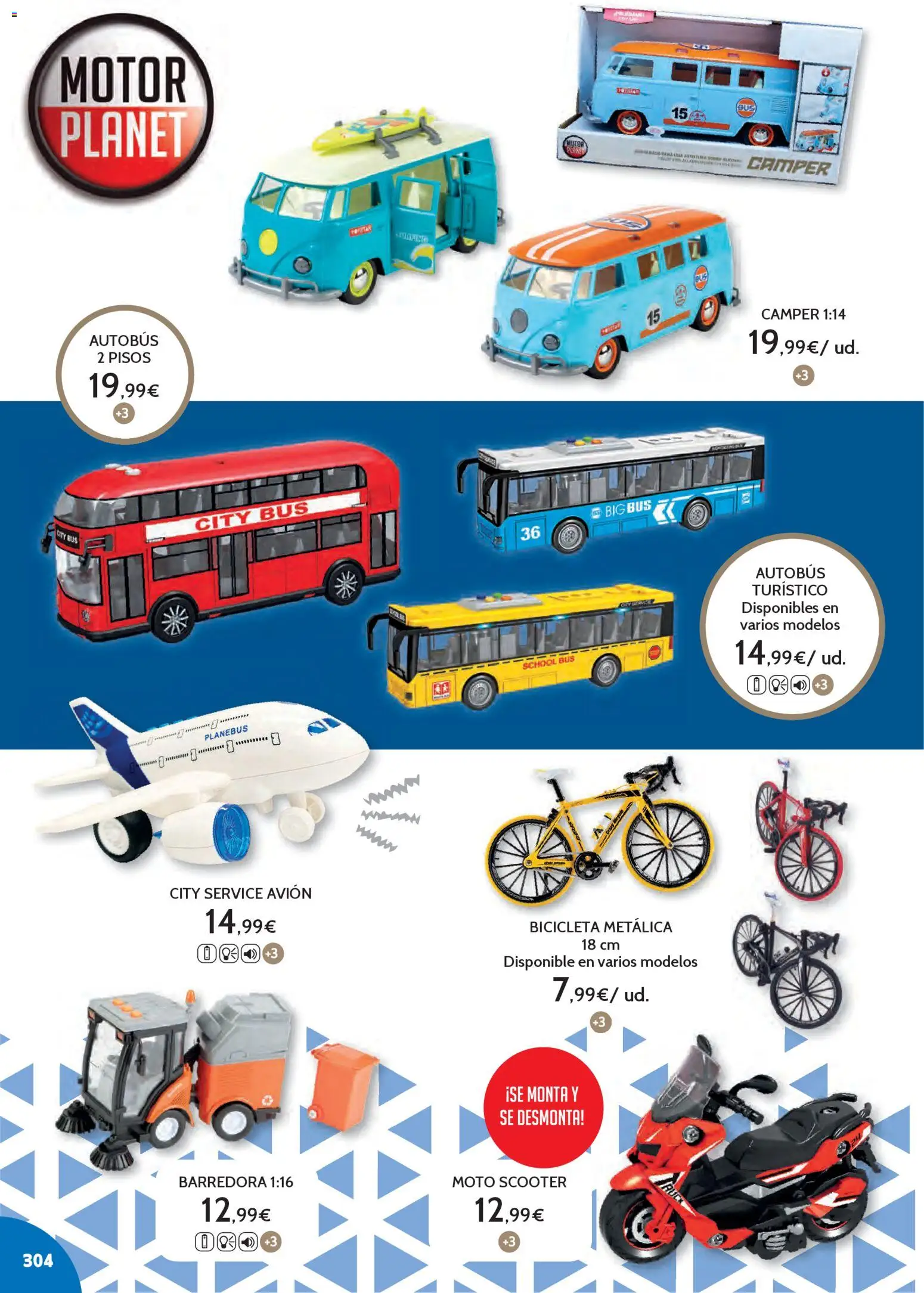 Toy Planet - Catálogo Juguetes Navidad │ válido desde el 03.11.2025 | Página: 304 | Productos: Bicicleta, Barredora