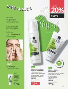 Vista previa Catálogo AVON campaña 10 válido desde el 01.10.2025 | Página: 141 | Productos: Στιγμιαίος καφές, Sérum, Toner, Tónico matificante