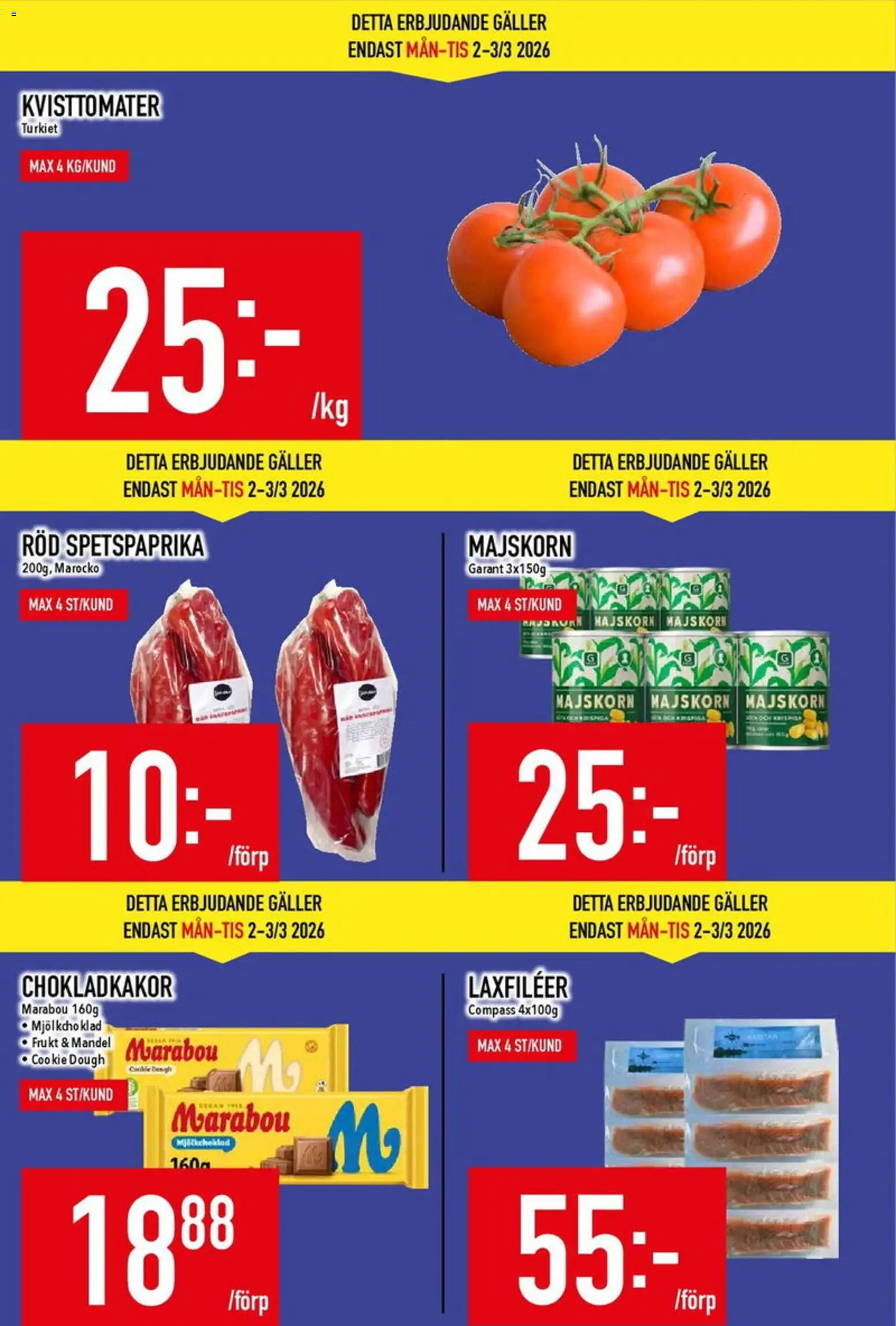 Matdax reklamblad aktuell från 09.03.2026 | Sida: 3 | Produkter: Galler