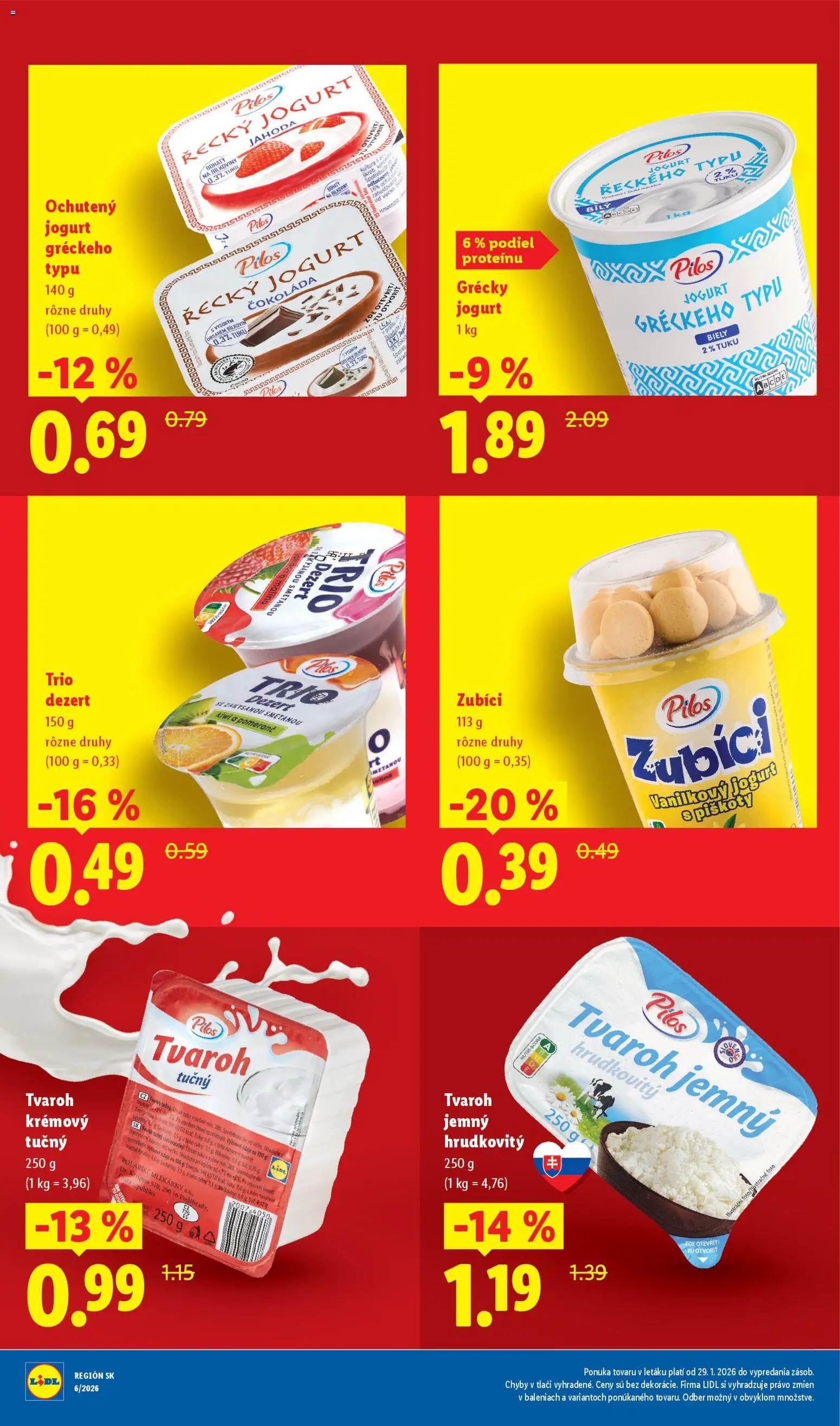 Nové Lidl akcie – leták je platný od 09.03.2026 | Strana: 9 | Produkty: Grécky jogurt, Čokoláda, Kiwi, Tvaroh