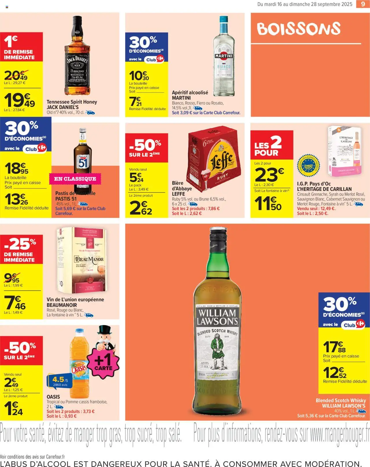  | Page: 11 | Produits: Whisky, Cassis, Pomme, Oasis tropical
