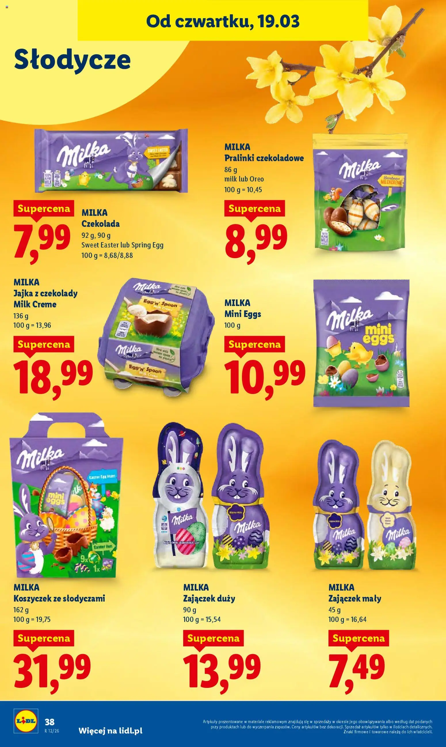 Lidl Polsko leták od 19.03.2026 | Strana: 38 | Produkty: Milka, Oreo