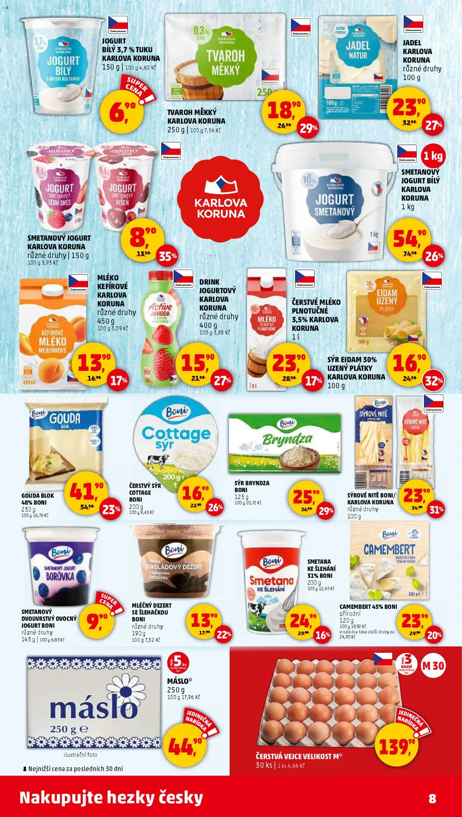 Penny Market leták - Čtvrtečník od 13.11.2025 | Strana: 8 | Produkty: Smetanový jogurt, Jogurt, Čerstvý sýr, Cottage