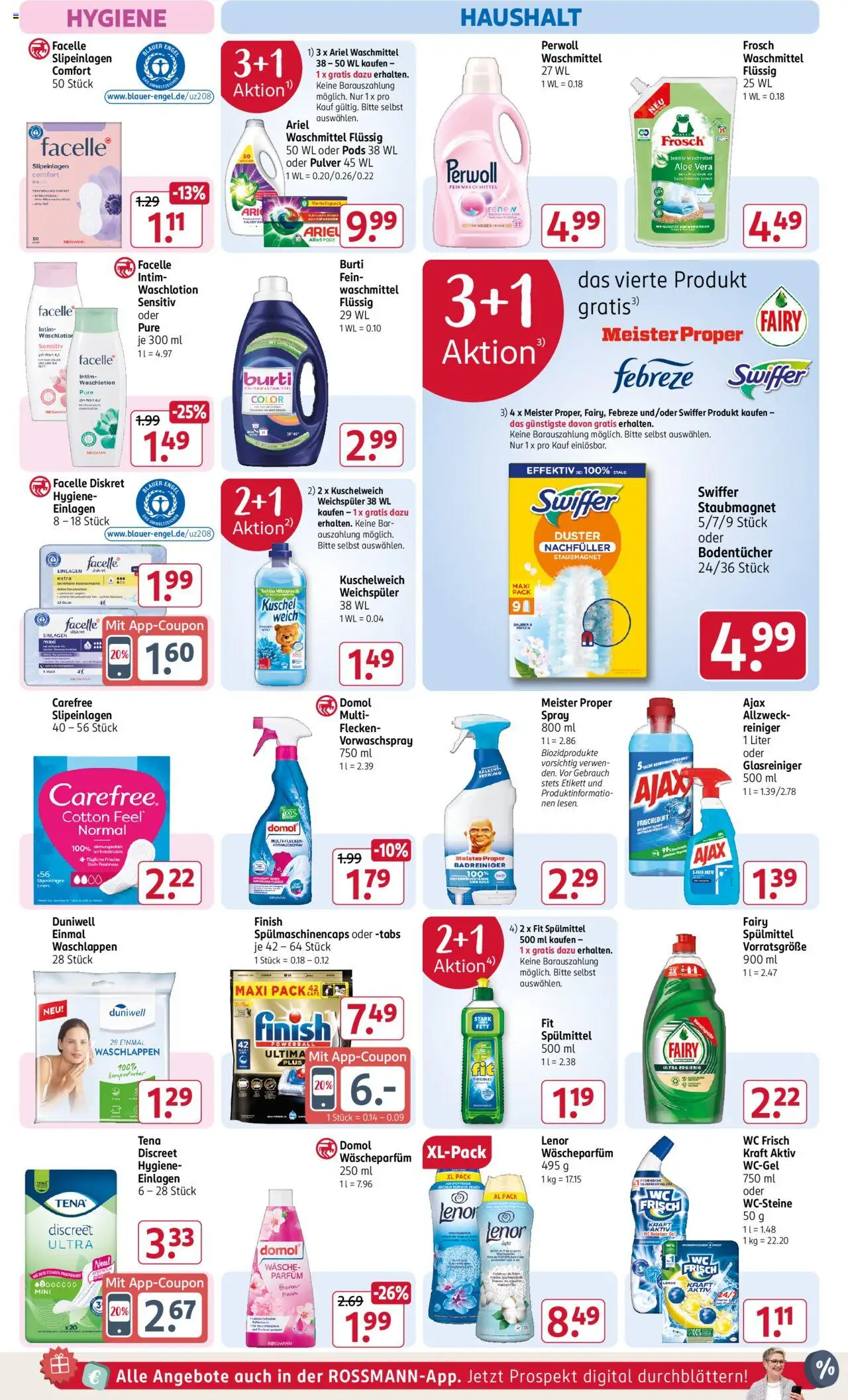 Rossmann Prospekt 	 – gültig ab 20.10.2025 | Seite: 12 | Produkte: Ariel, Parfüm, Kuschelweich, Perwoll