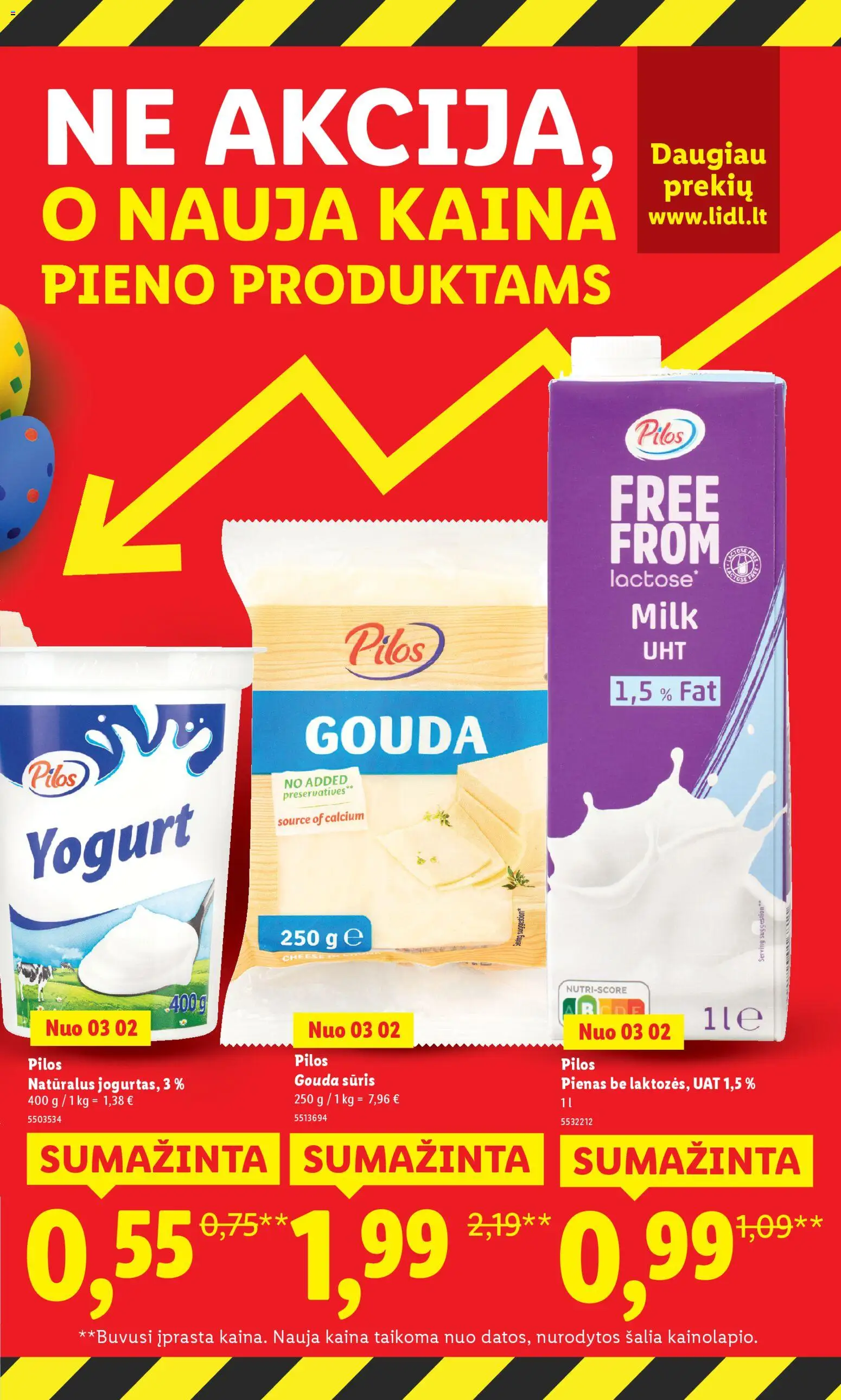 LIDL akcijos nuo 09.03.2026 | Puslapis: 7 | Prekių: Pienas, Sūris