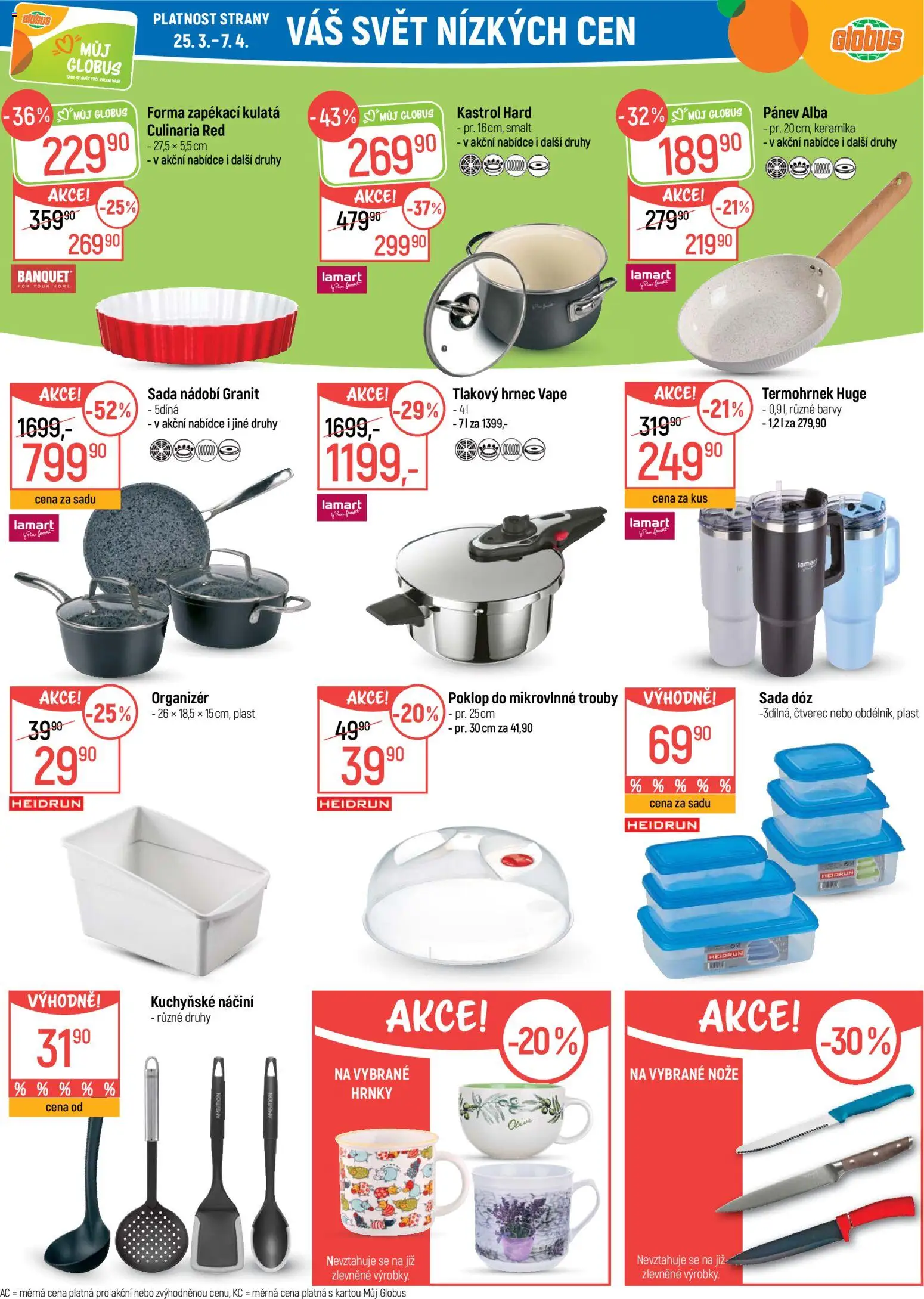 Globus leták - Liberec od 25.03.2026 | Strana: 32 | Produkty: Tlakový hrnec, Pánev, Nádobí, Sada nádobí