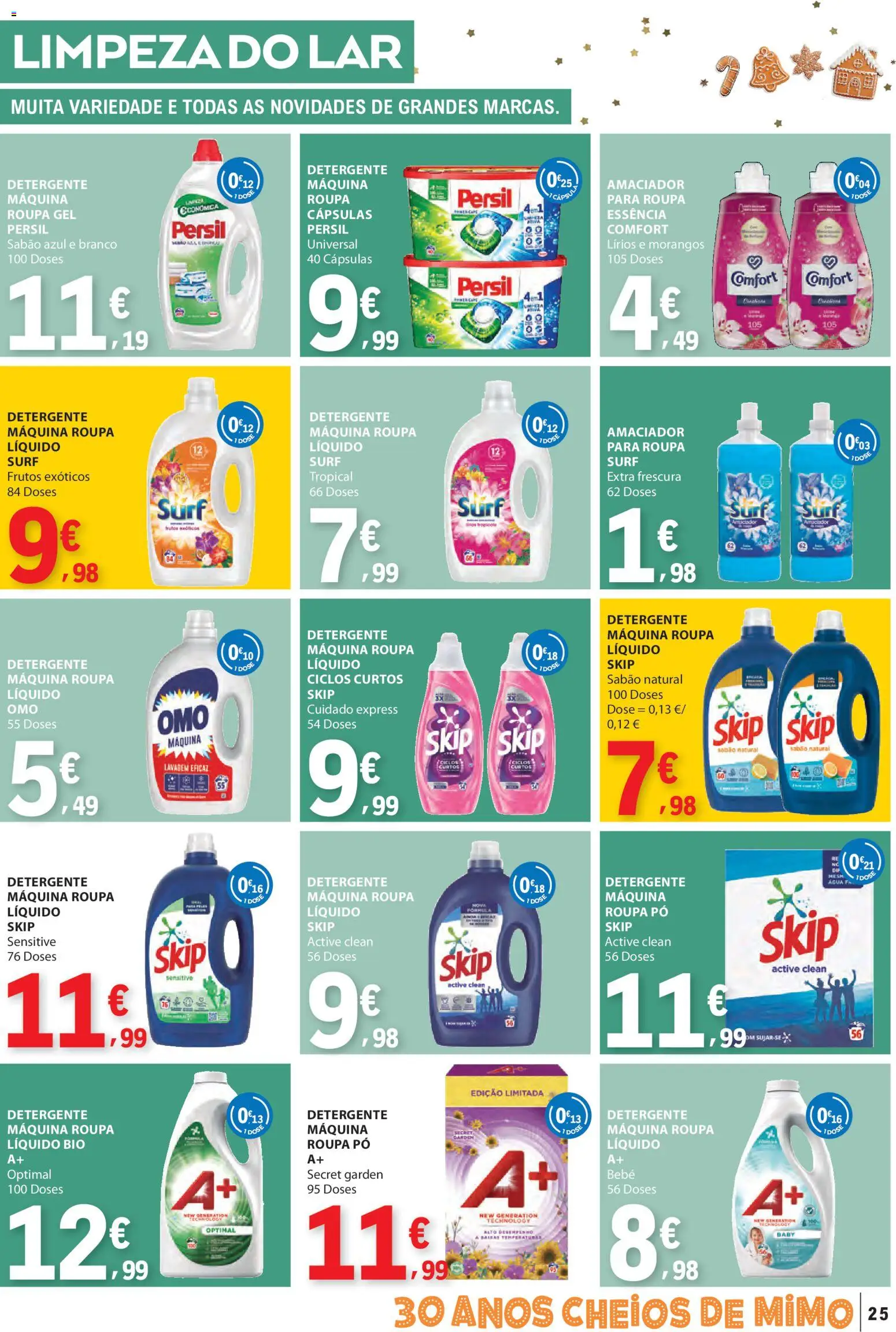 E.Leclerc folheto │ válido de 13.11.2025 | Página: 25 | Produtos: Pó, Detergente, Persil, Morangos