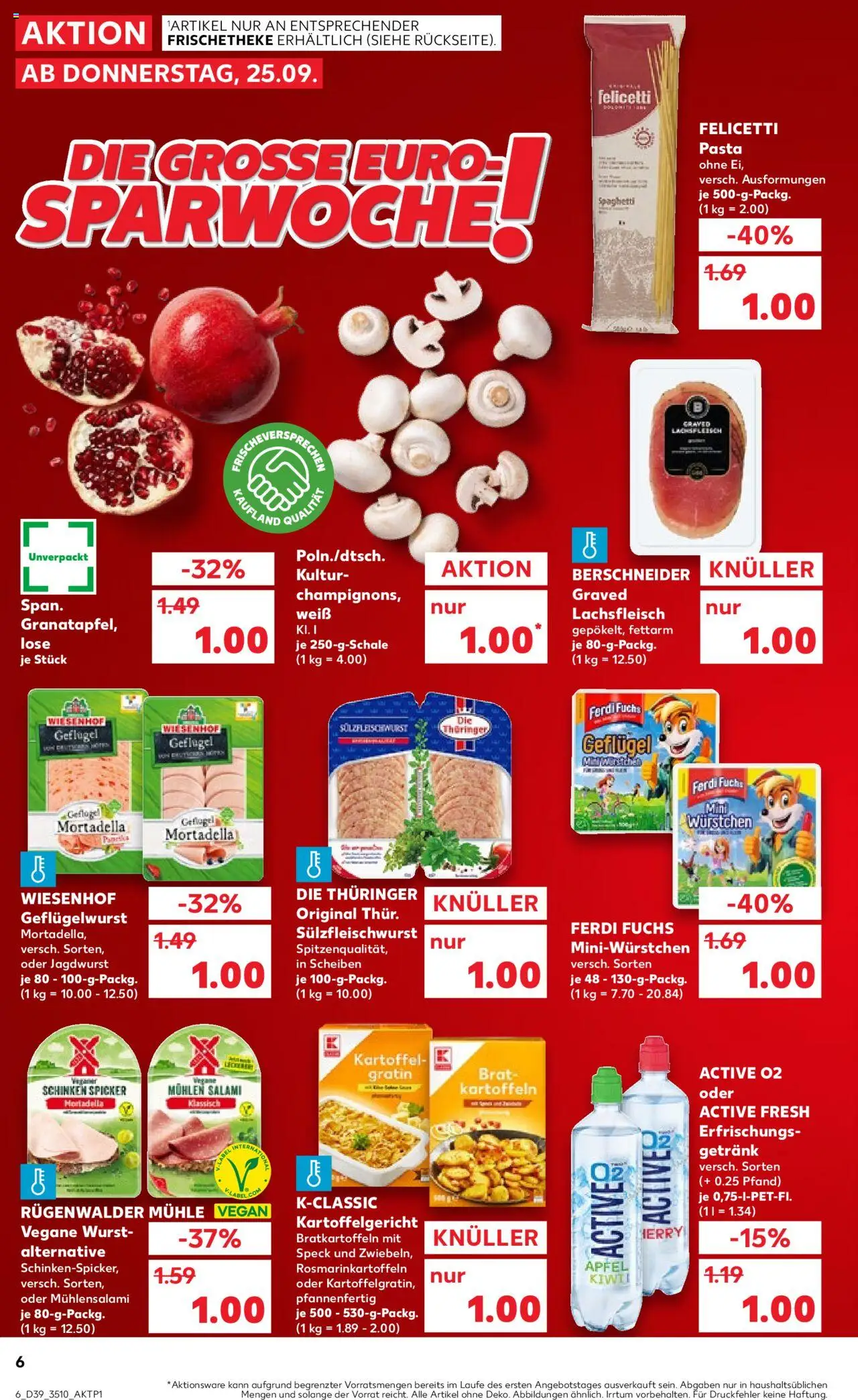 Kaufland prospekt Zeitz	 – gültig ab 25.09.2025 | Seite: 6 | Produkte: Äpfel, Kartoffeln, Wurst, Schinken