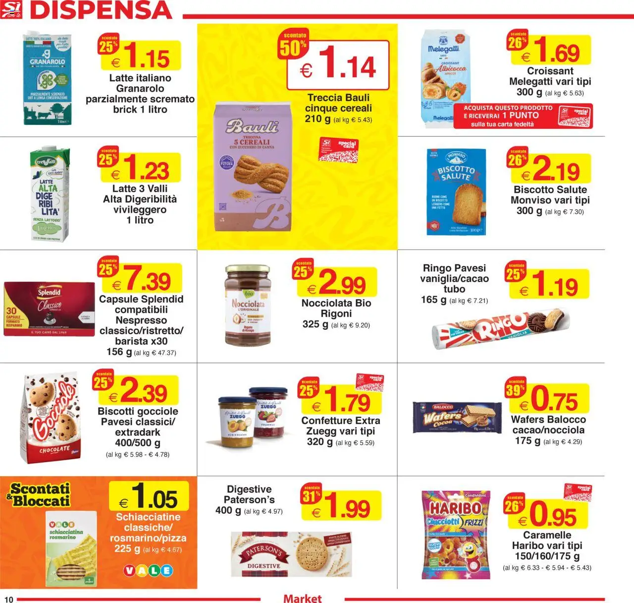 Volantino Sì con Te del 11.09.2025 | Pagina: 10 | Prodotti: Cereali, Biscotti, Latte, Tubo